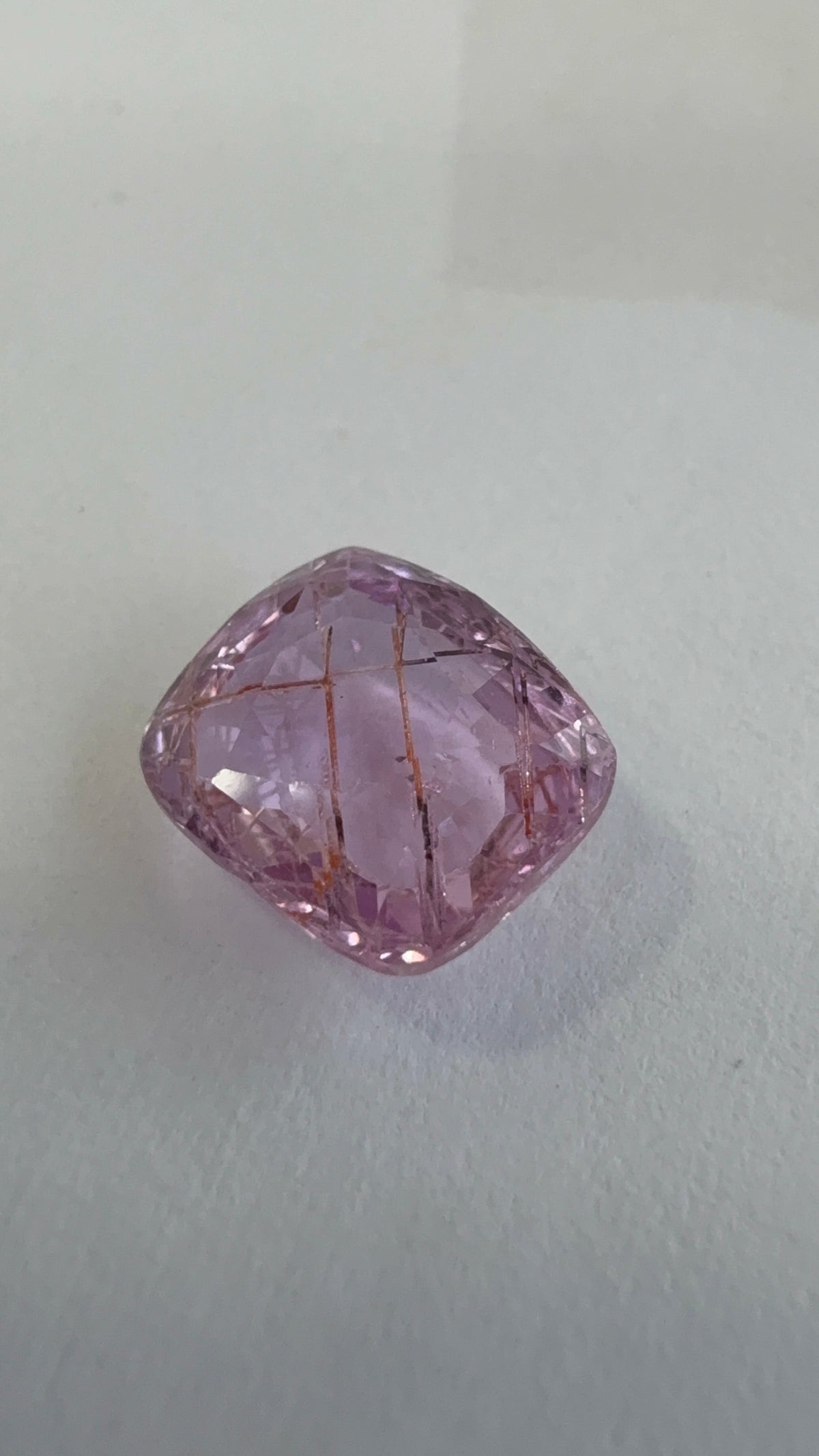 Ruby 2.72 carat R-25 face-up view