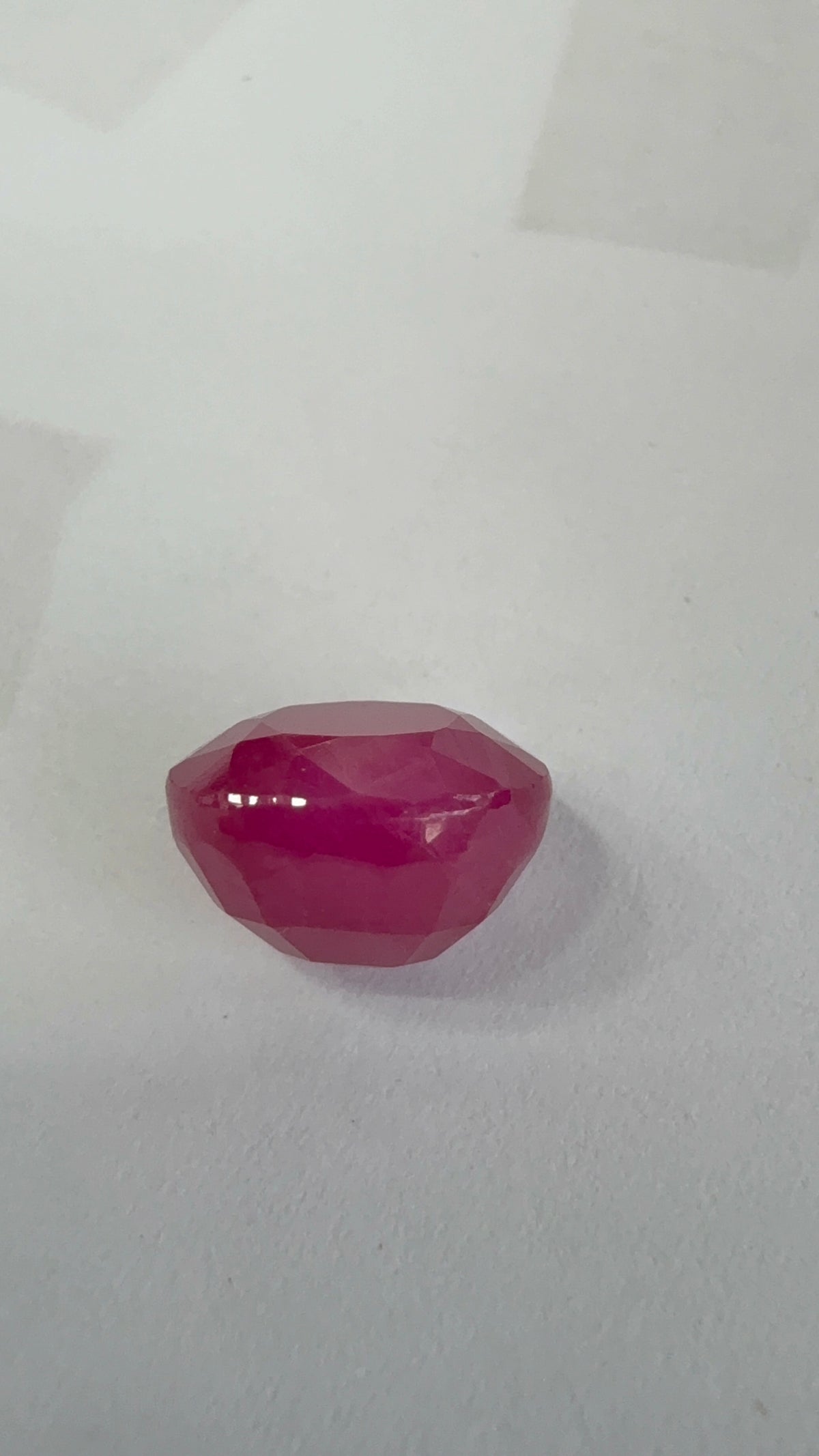 Ruby 5.58 carat R-68 face-up view