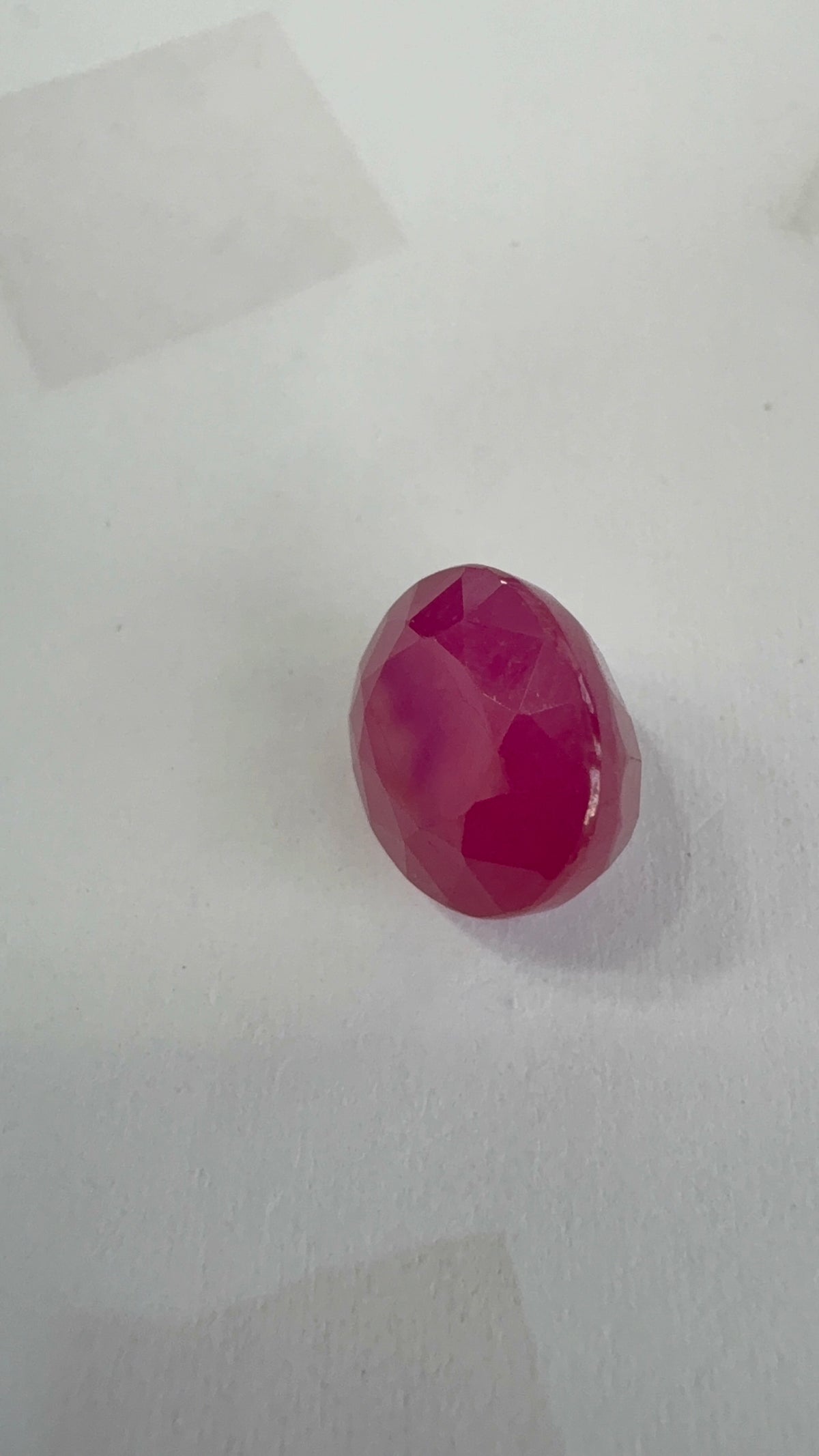 Ruby 5.58 carat R-68 alternate face-up view