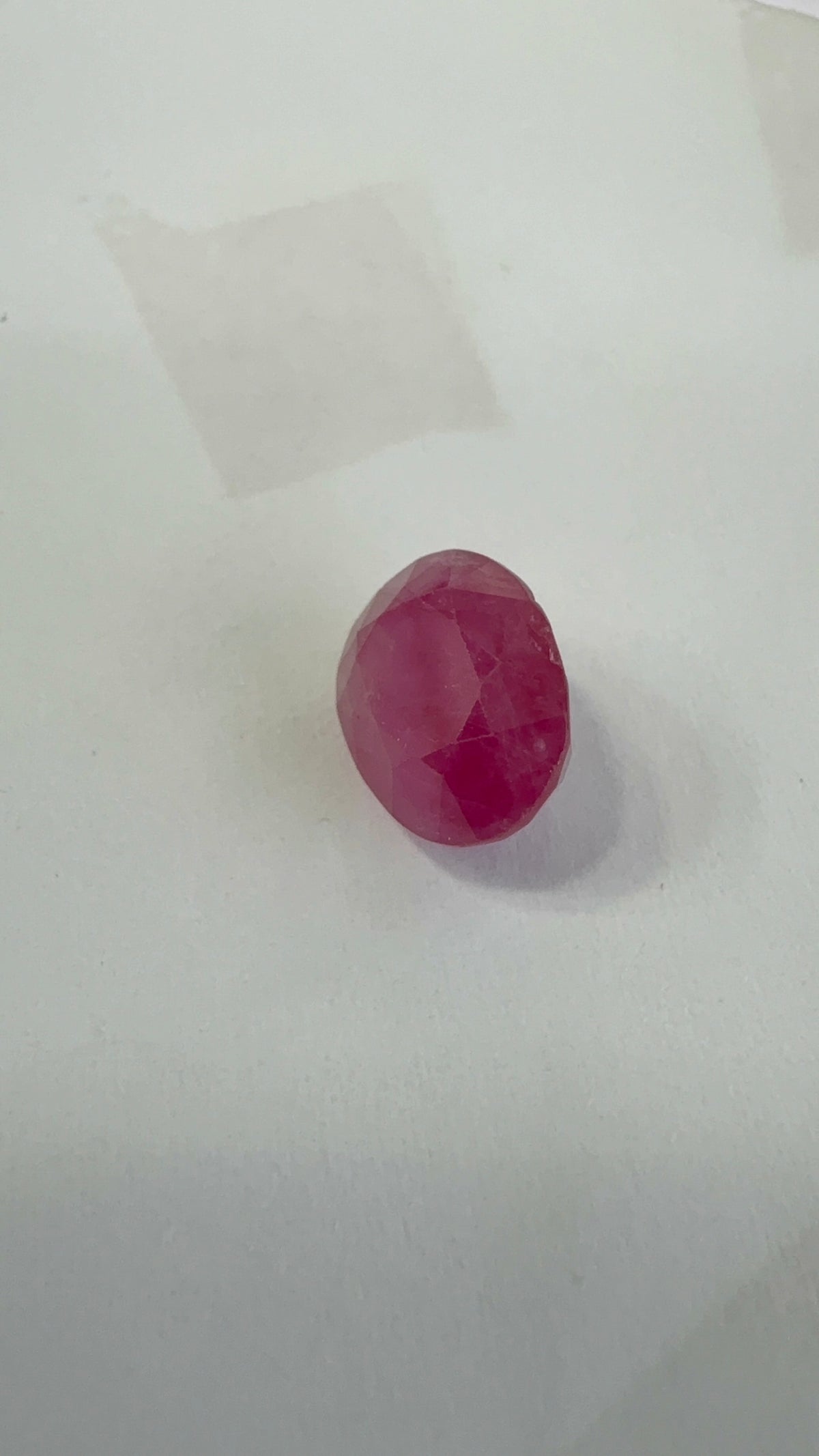 Ruby 4.19 carat R-69 face-up view