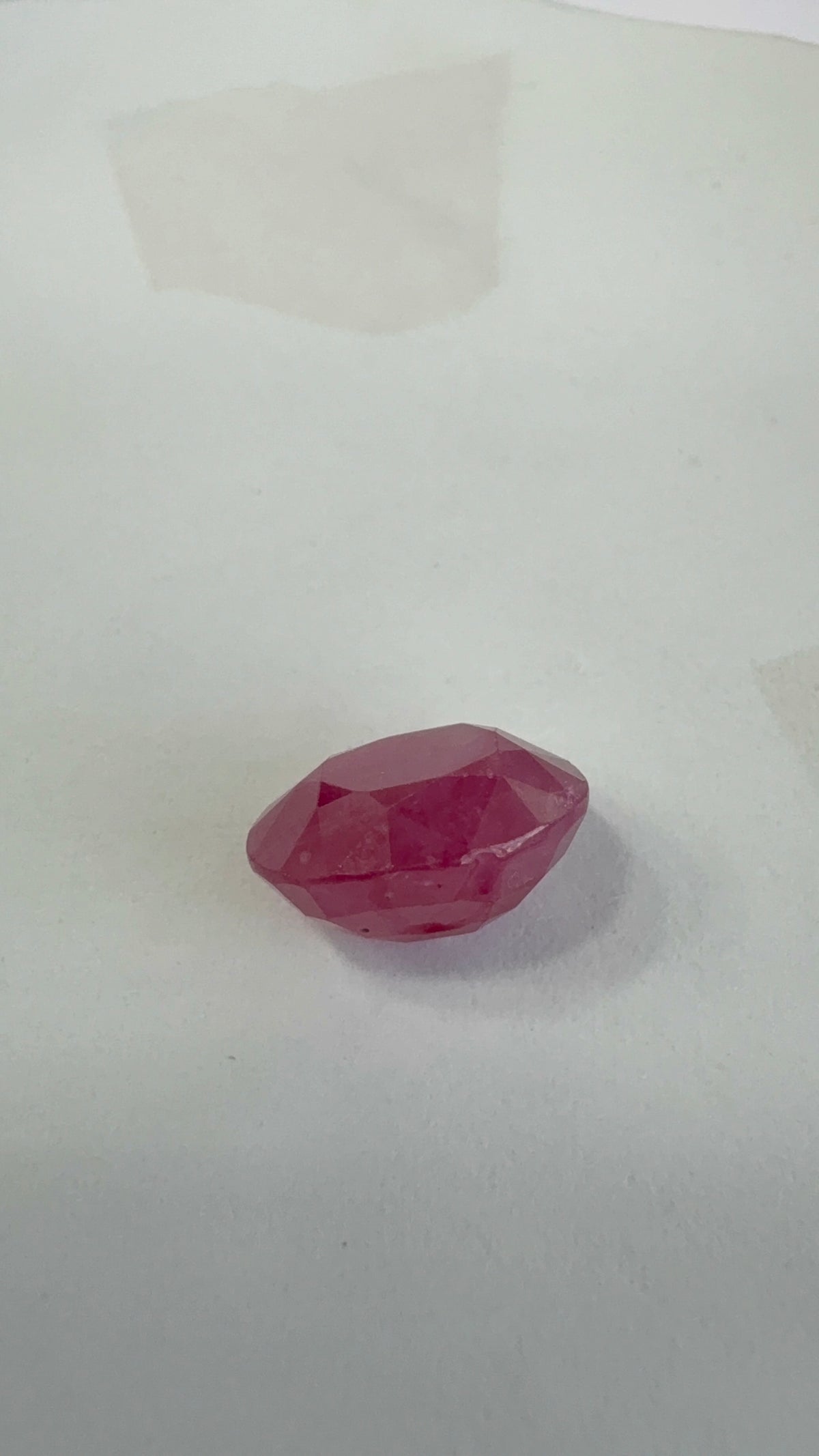 Ruby 4.19 carat R-69 alternate face-up view