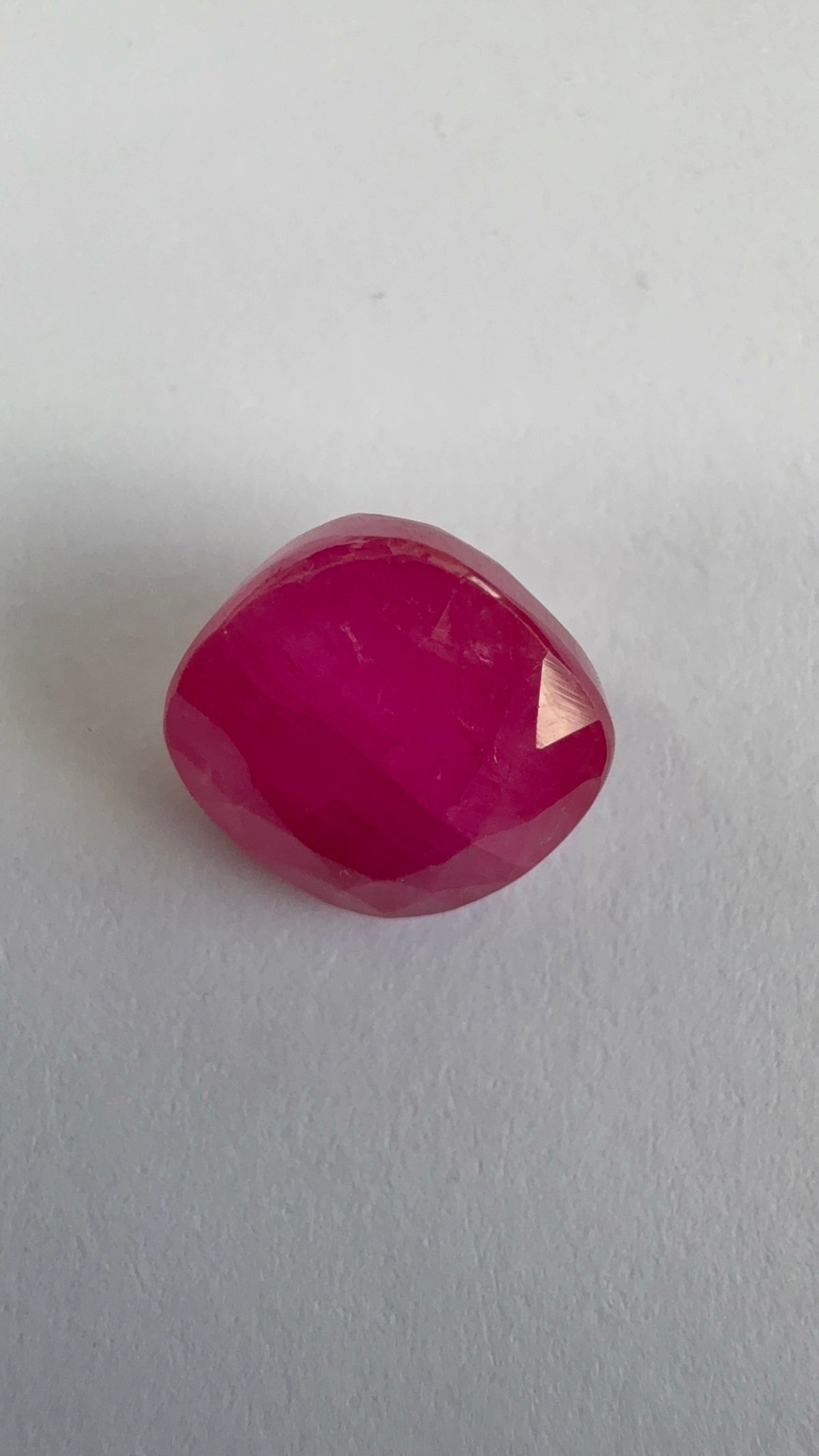 Ruby 6.29 carat R-70 reverse view