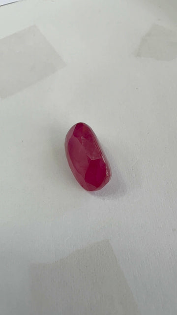 Ruby 3.97 carat R-71 front view
