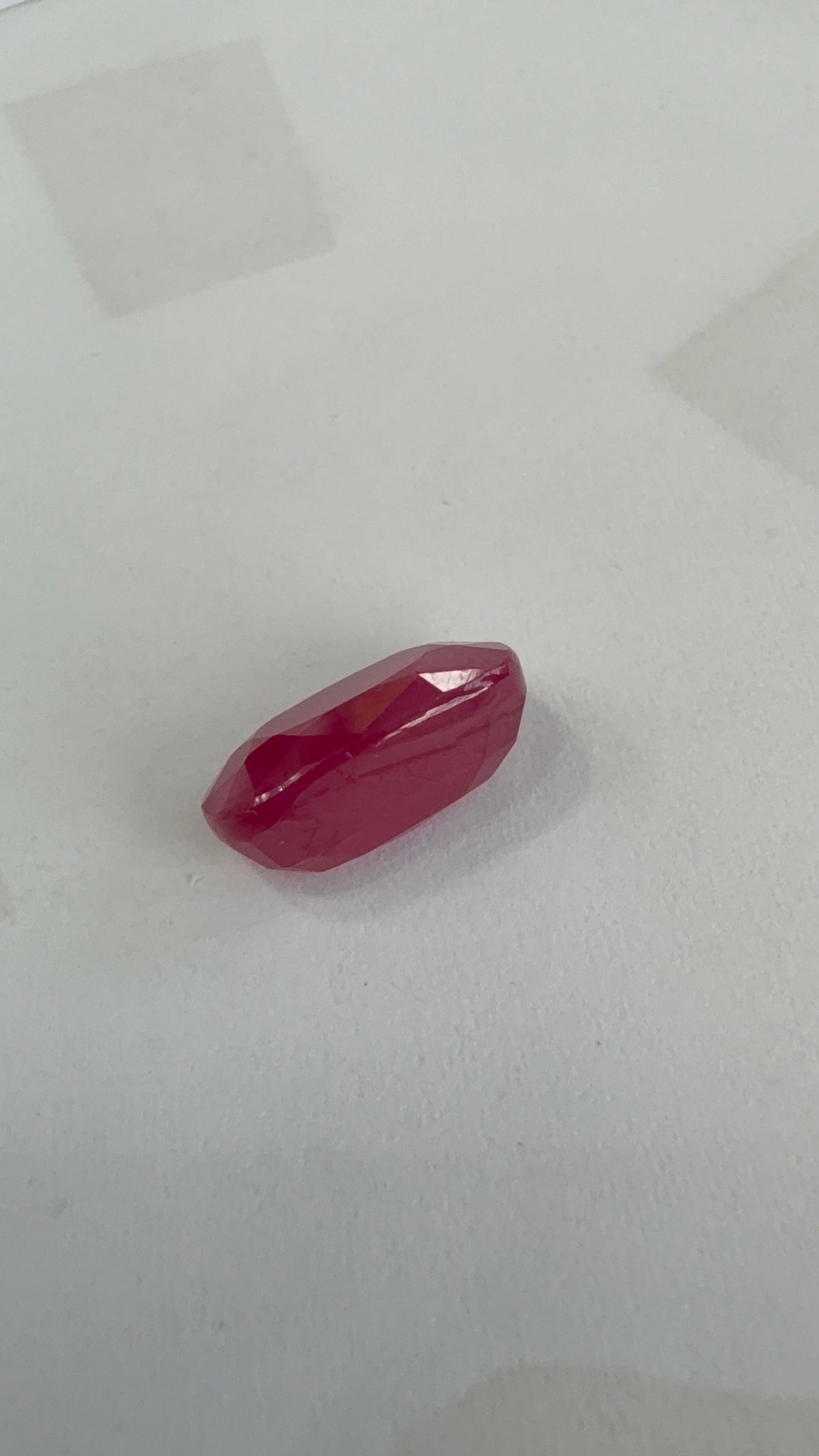 Ruby 3.97 carat R-71 face-up view