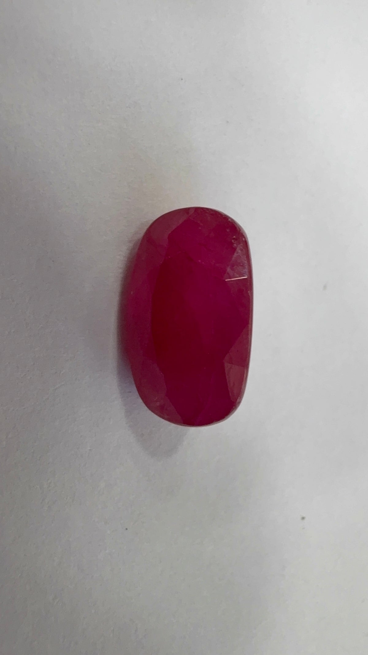 Ruby 3.97 carat R-71 side view