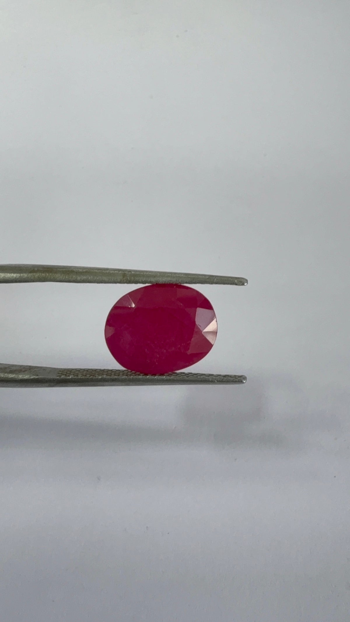 Ruby 5.32 carat R-72 angled view