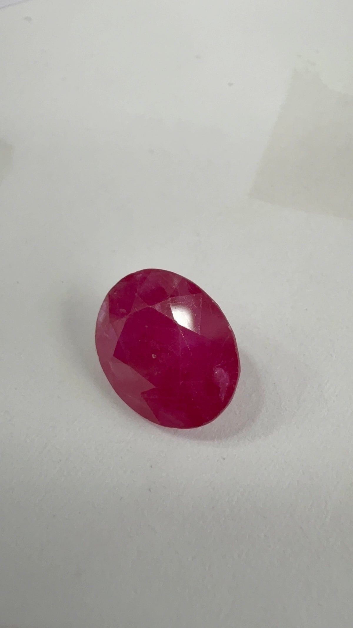 Ruby 3.49 carat R-74 front view