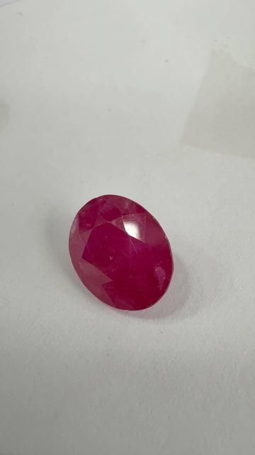 Ruby 3.49 carat R-74 front view