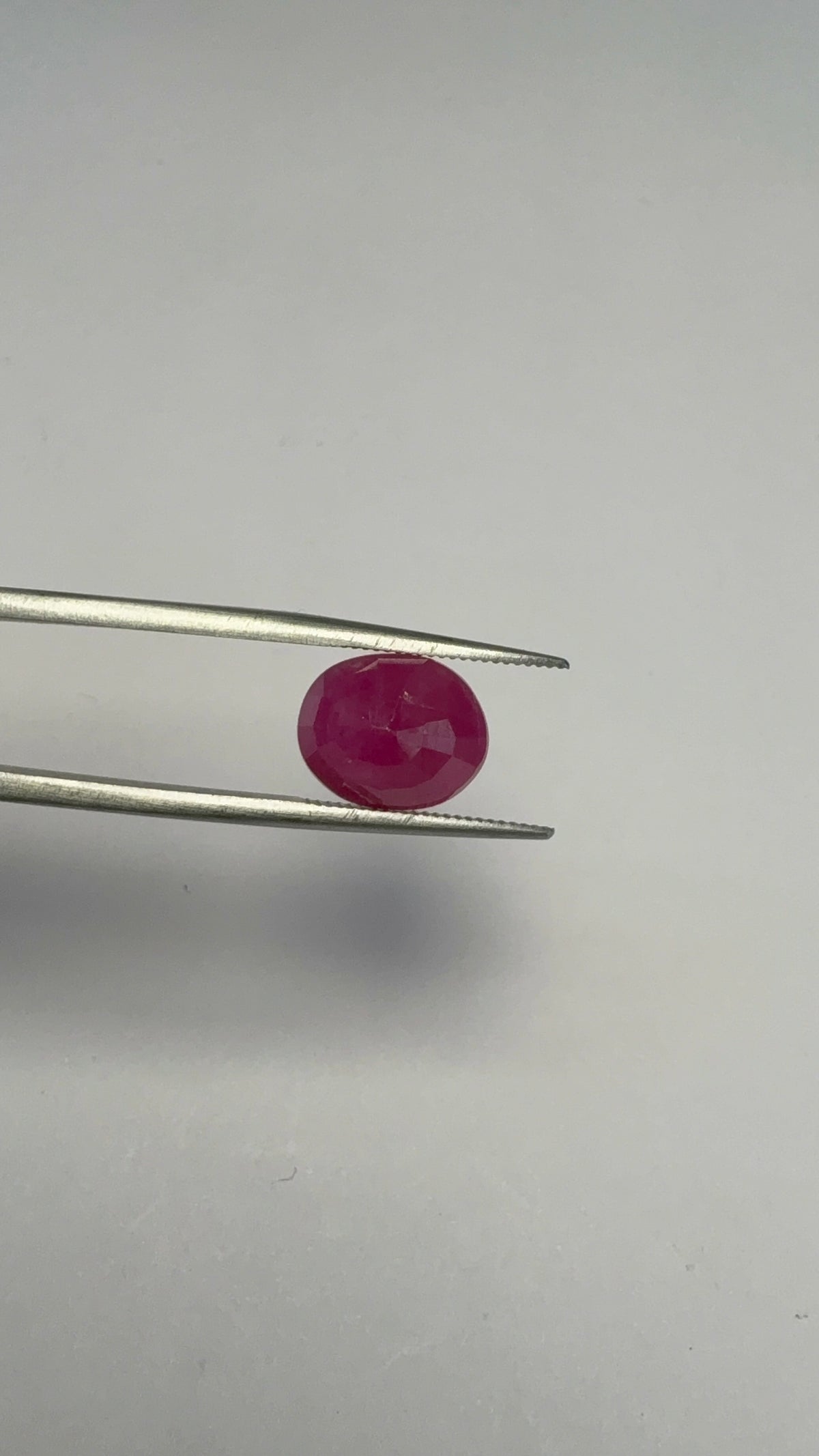 Ruby 5.45 carat R-76 face-up view