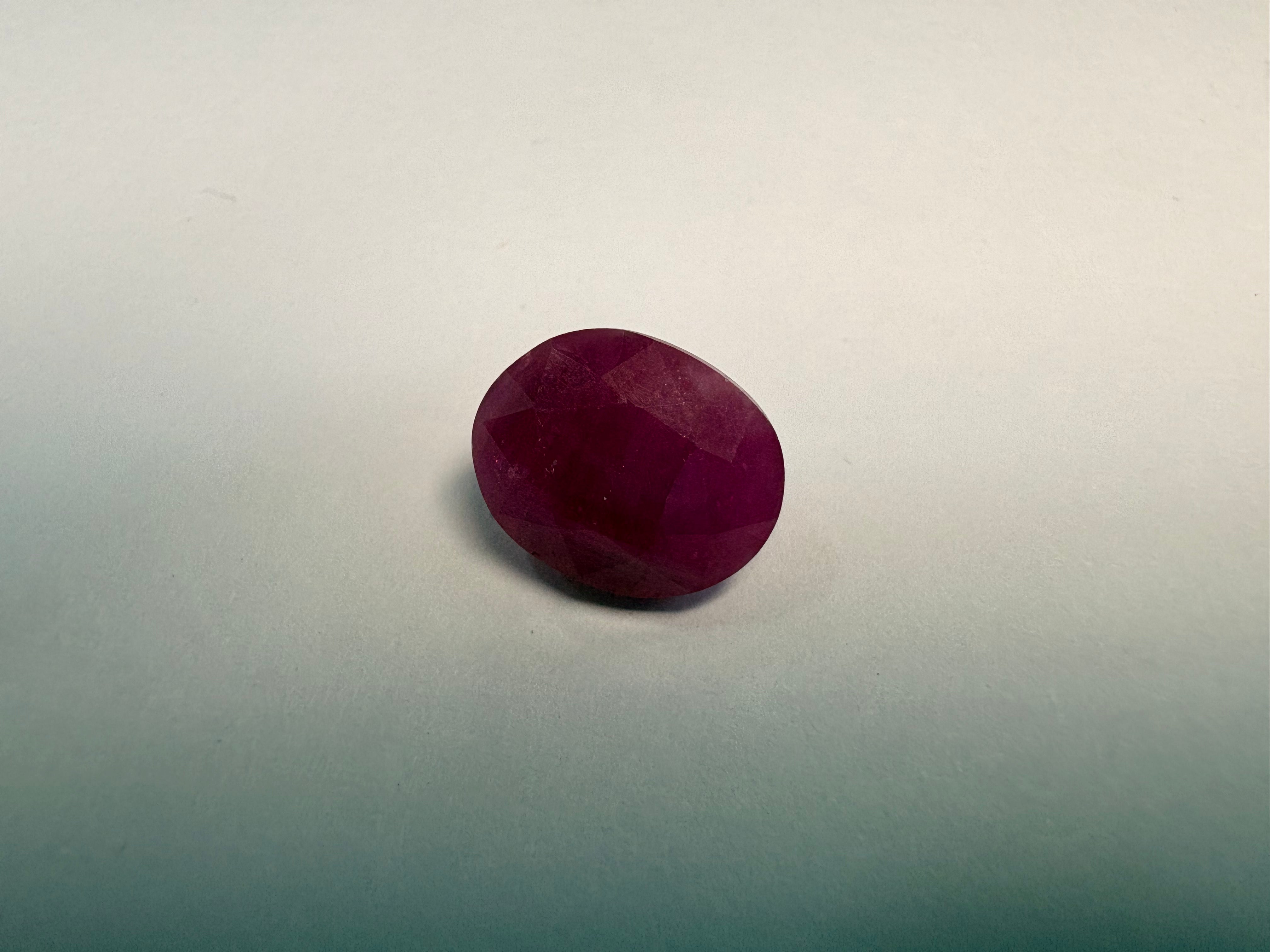 Ruby 5.45 carat R-76 close view