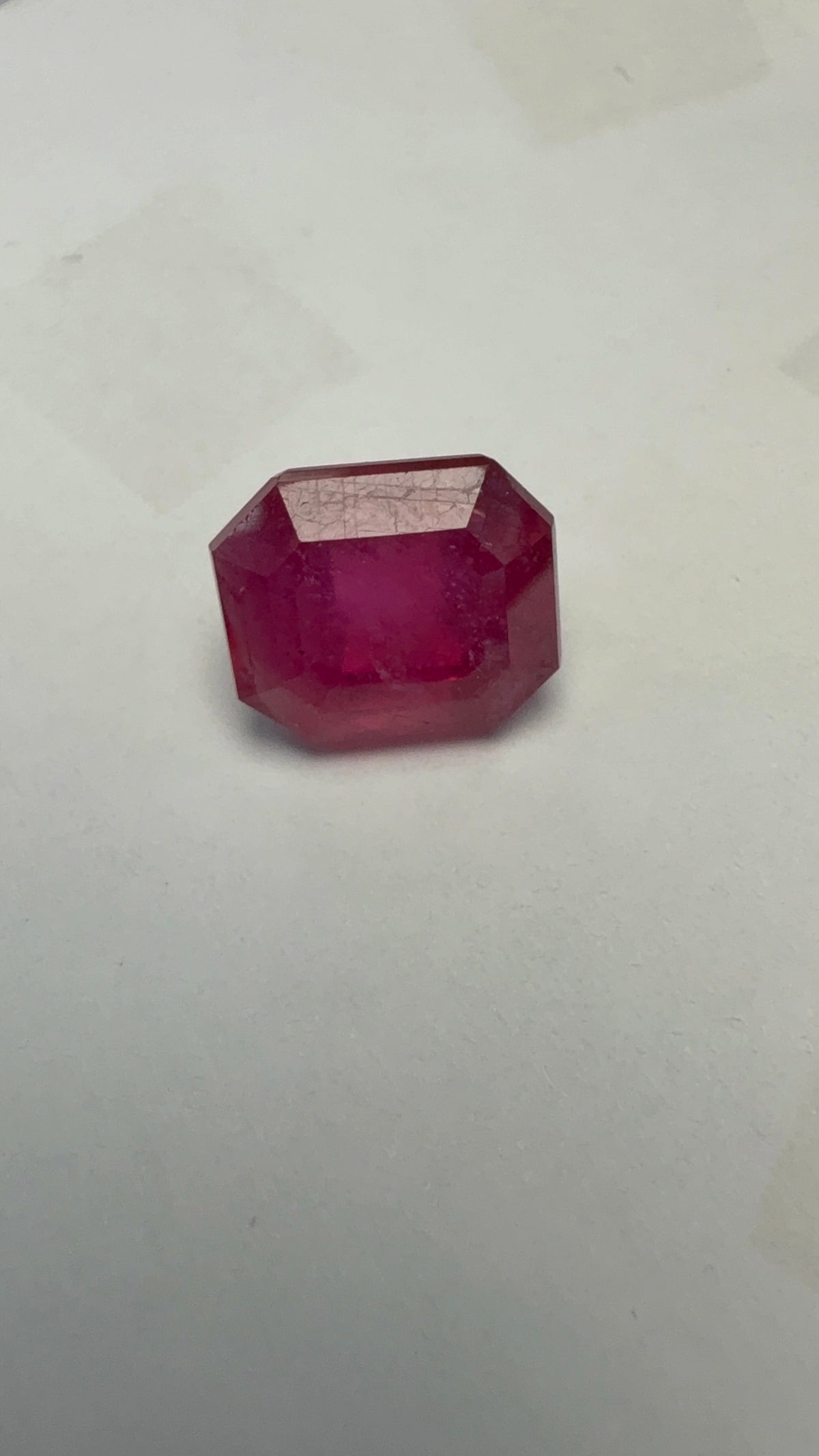 Ruby 9.18 carat R-77 front view