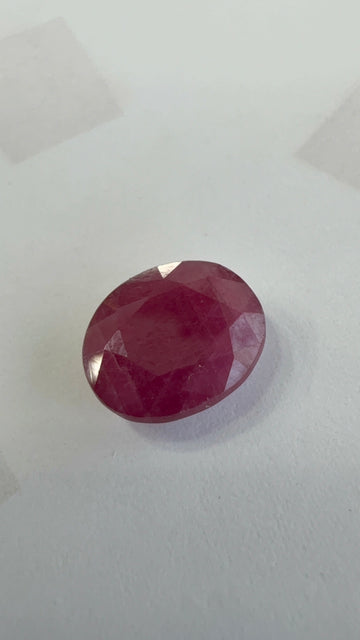 Ruby 5.68 carat R-80 front view