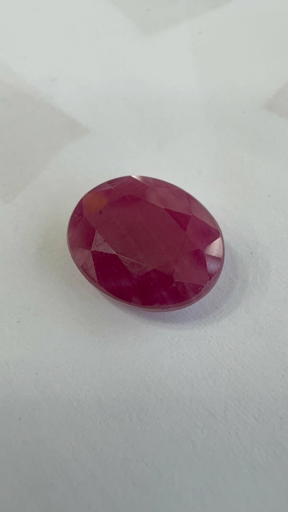 Ruby 5.98 carat R-81 face-up view