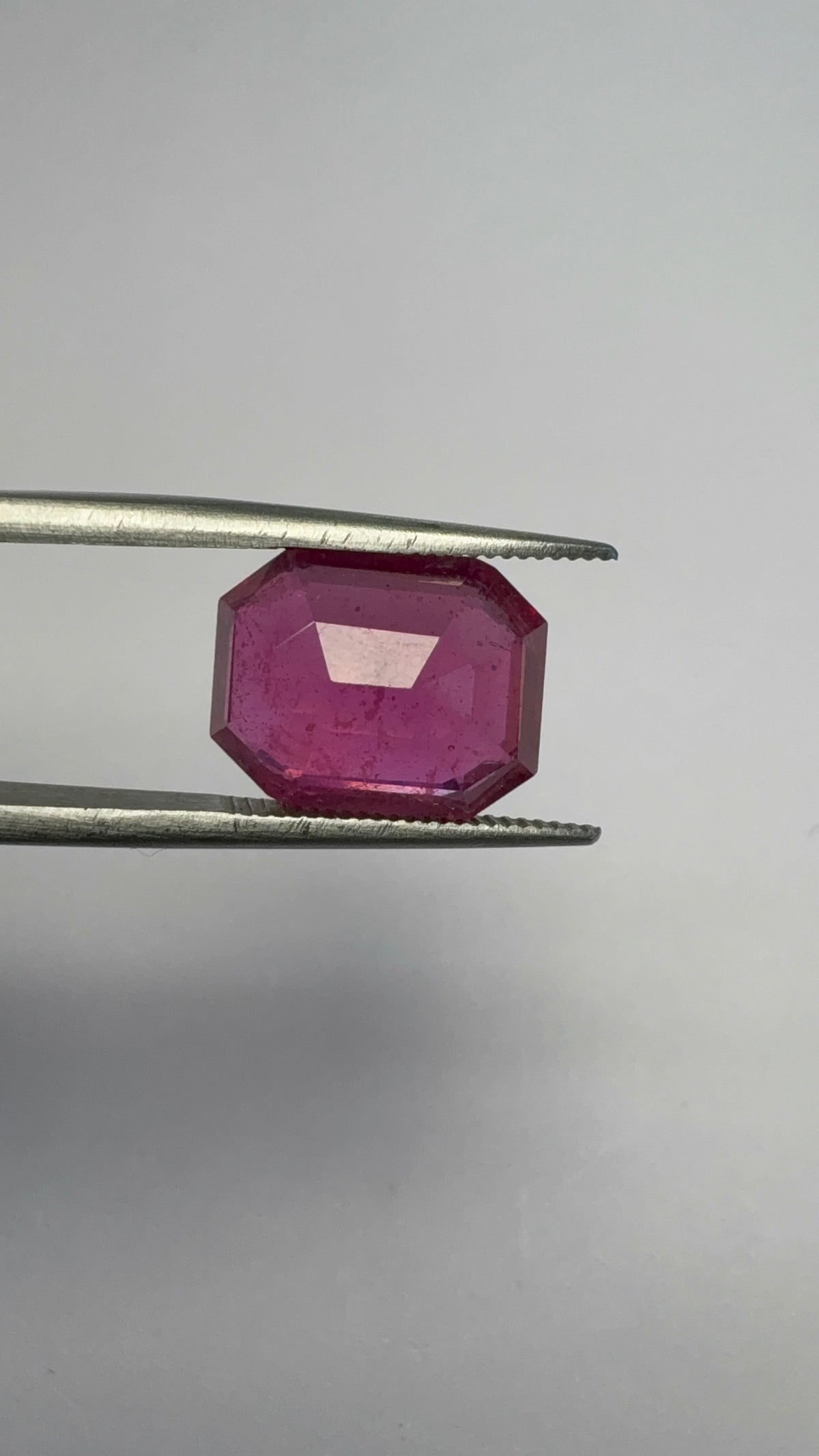 Ruby 5.41 carat R-82 angled view