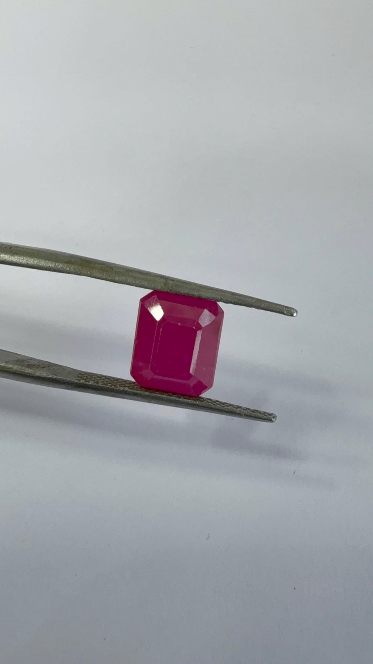 Ruby 5.46 carat R-83 close view
