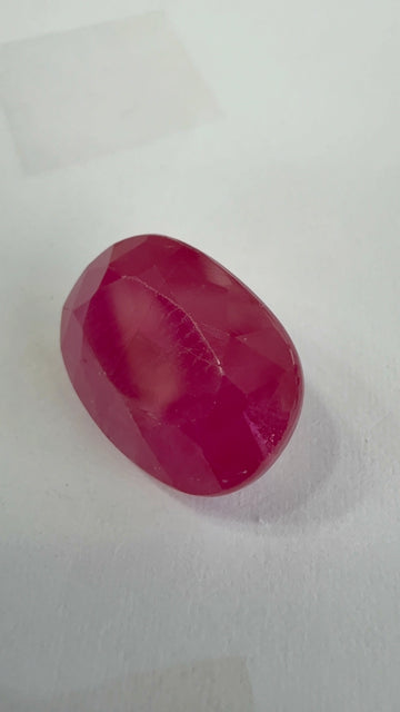 Ruby 8.93 carat R-85 front view