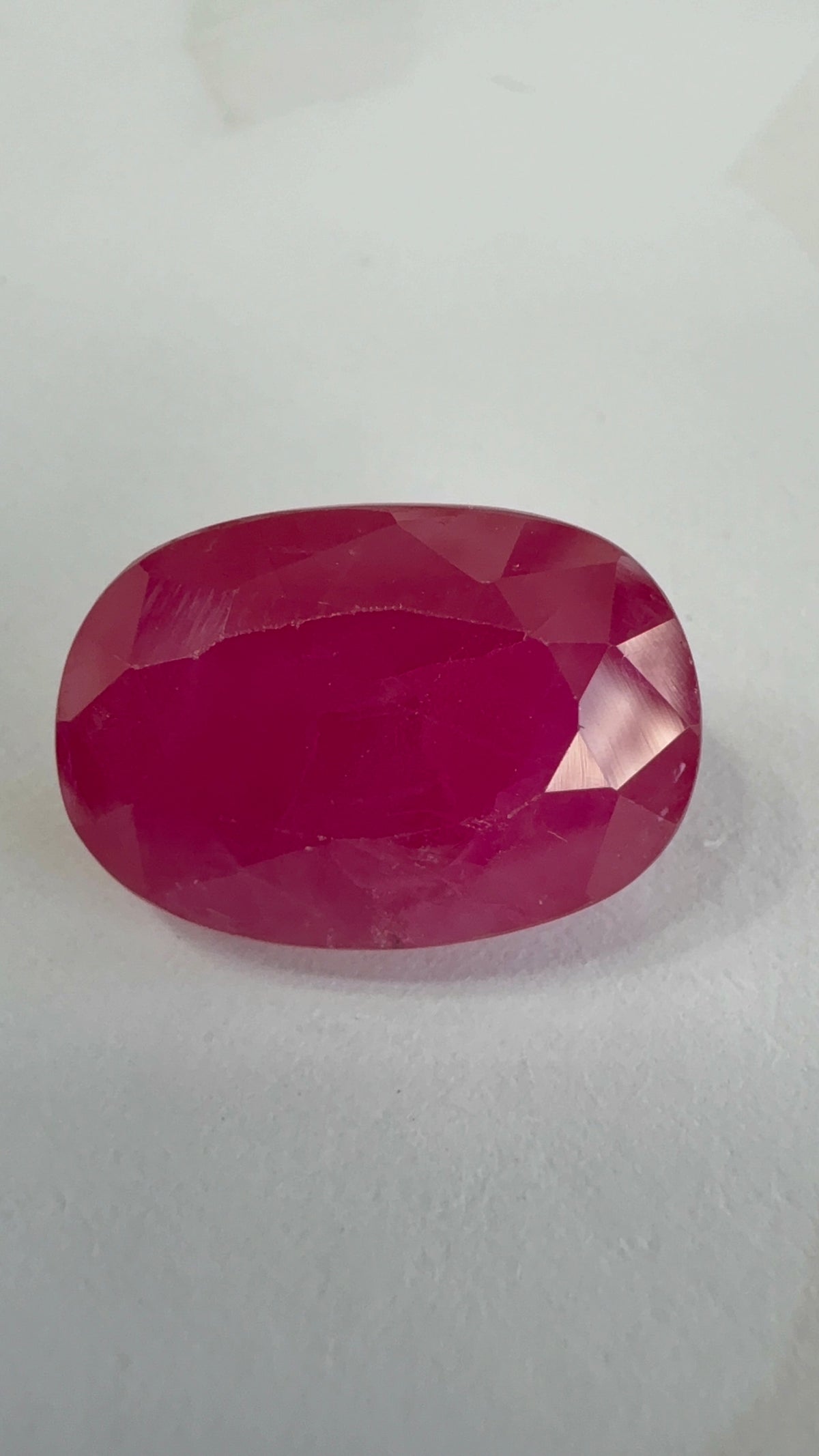 Ruby 8.93 carat R-85 close view
