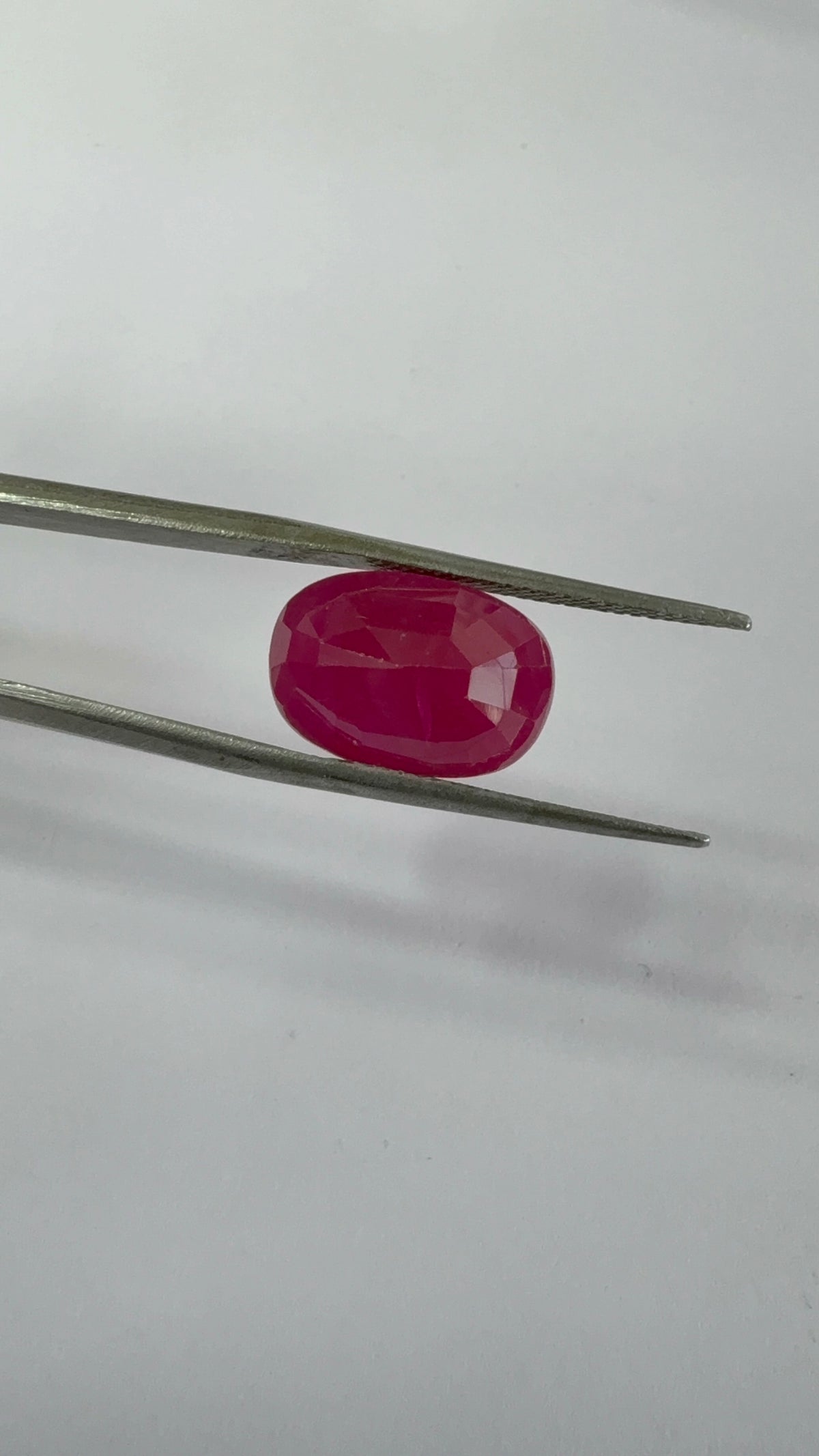 Ruby 8.93 carat R-85 reverse view