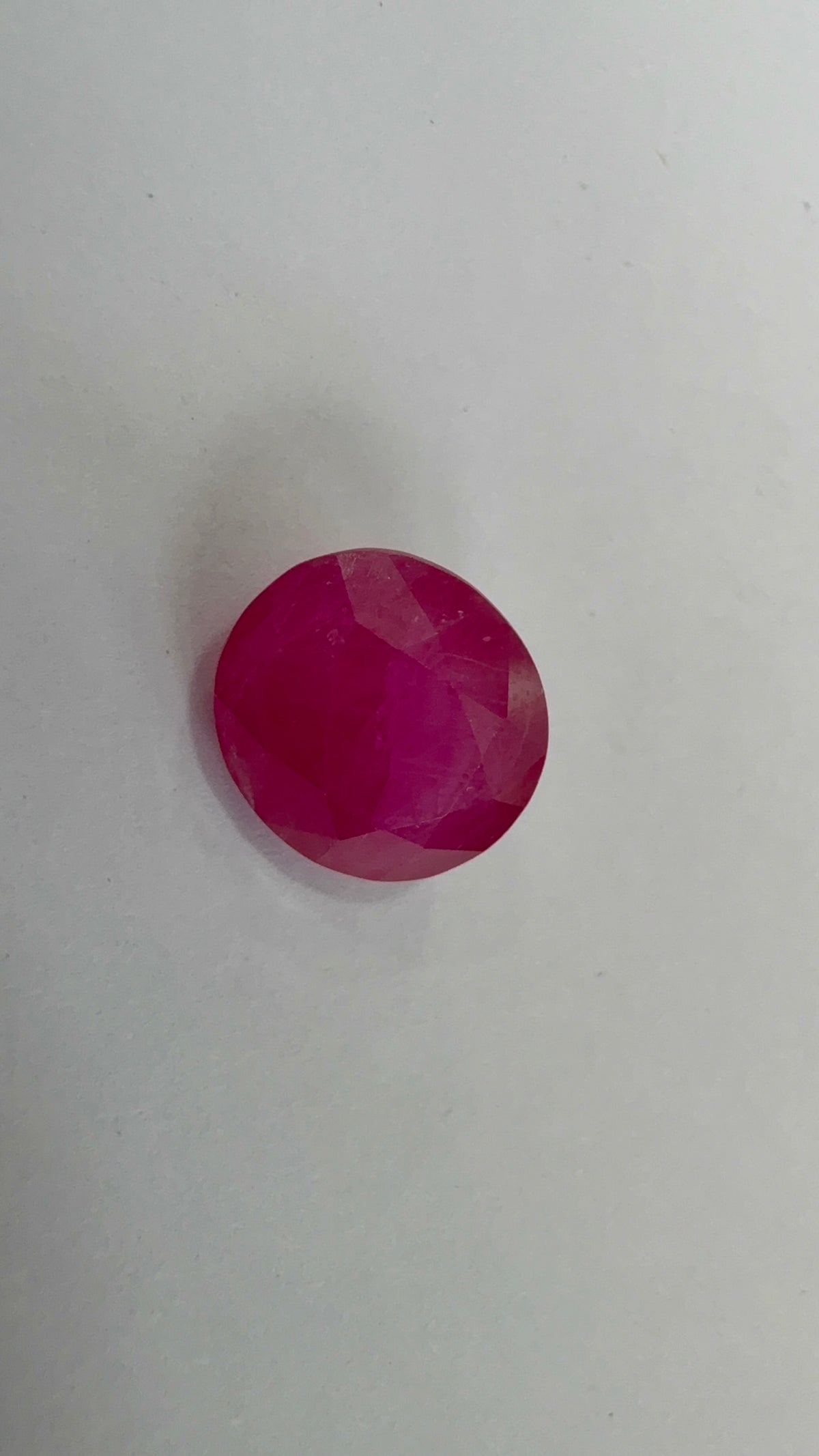 Ruby 3.66 carat R-86 close view
