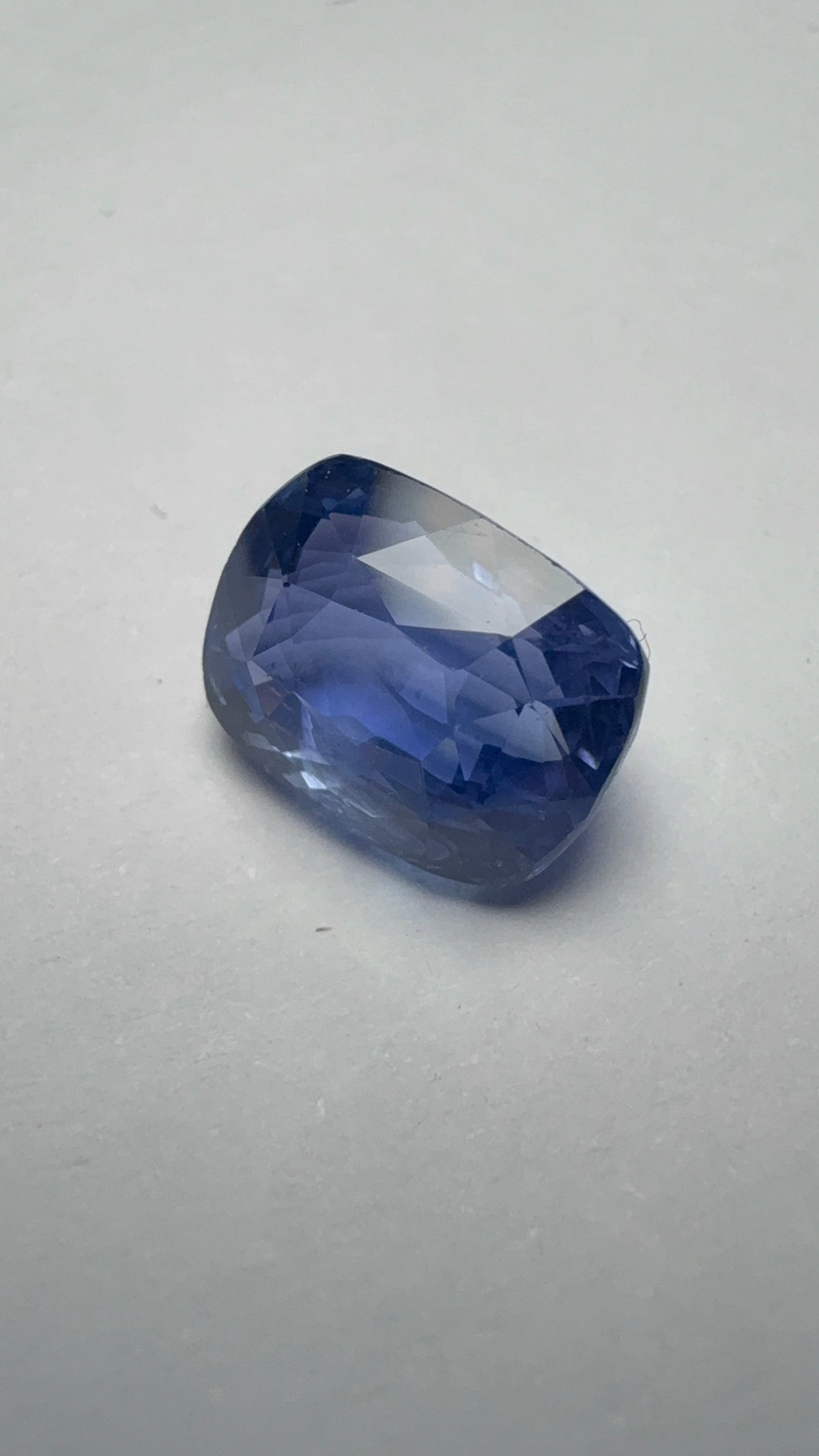 Blue Sapphire 6.56 carat SBS-4 alternate face-up view