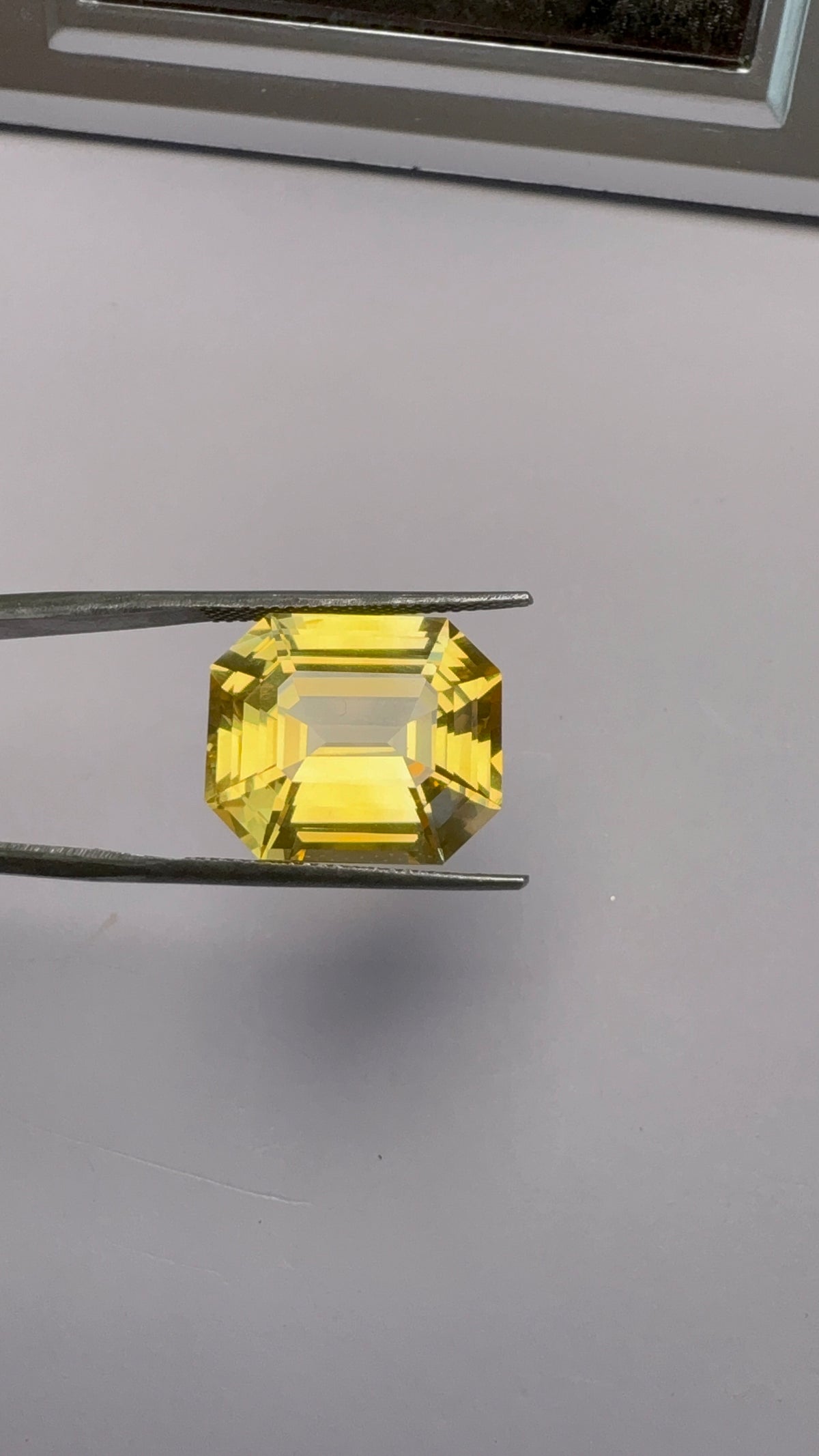 Yellow Sapphire 16.11 carat SYS-37 angled view