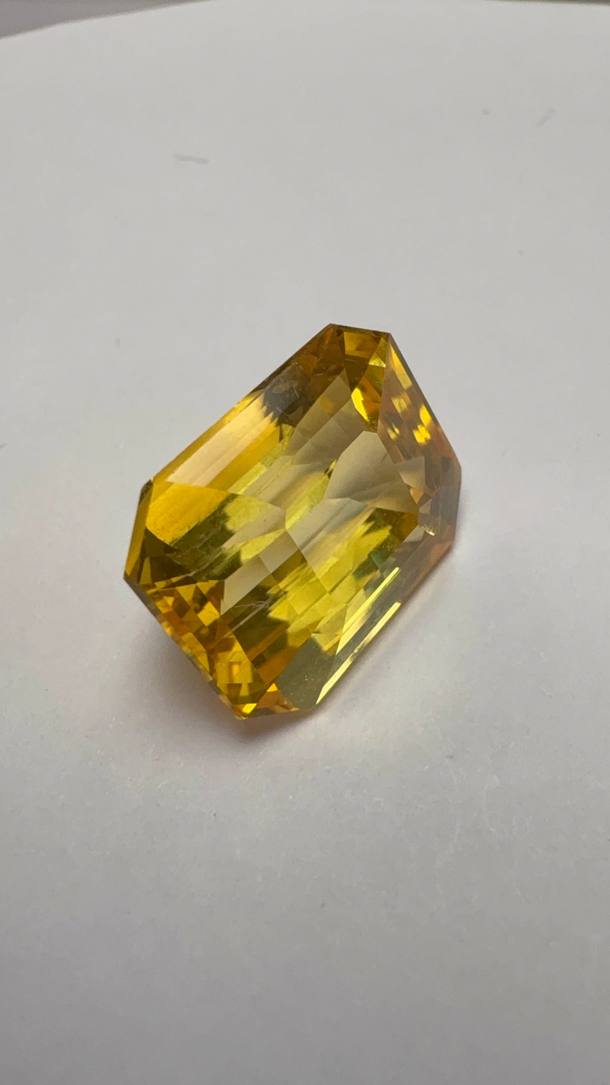 Yellow Sapphire 10.87 carat SYS-47 front view