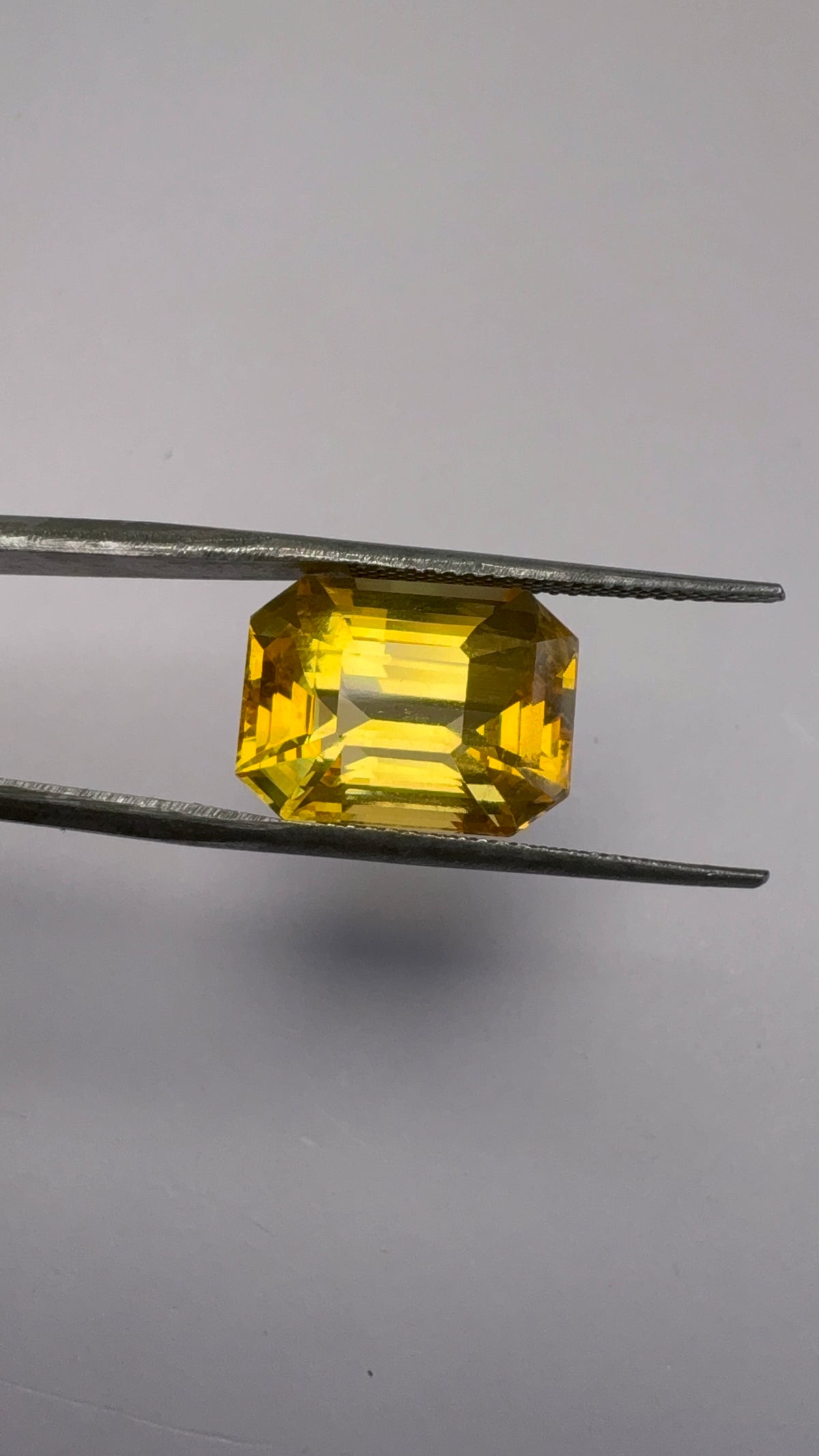 Yellow Sapphire 10.87 carat SYS-47 angled view