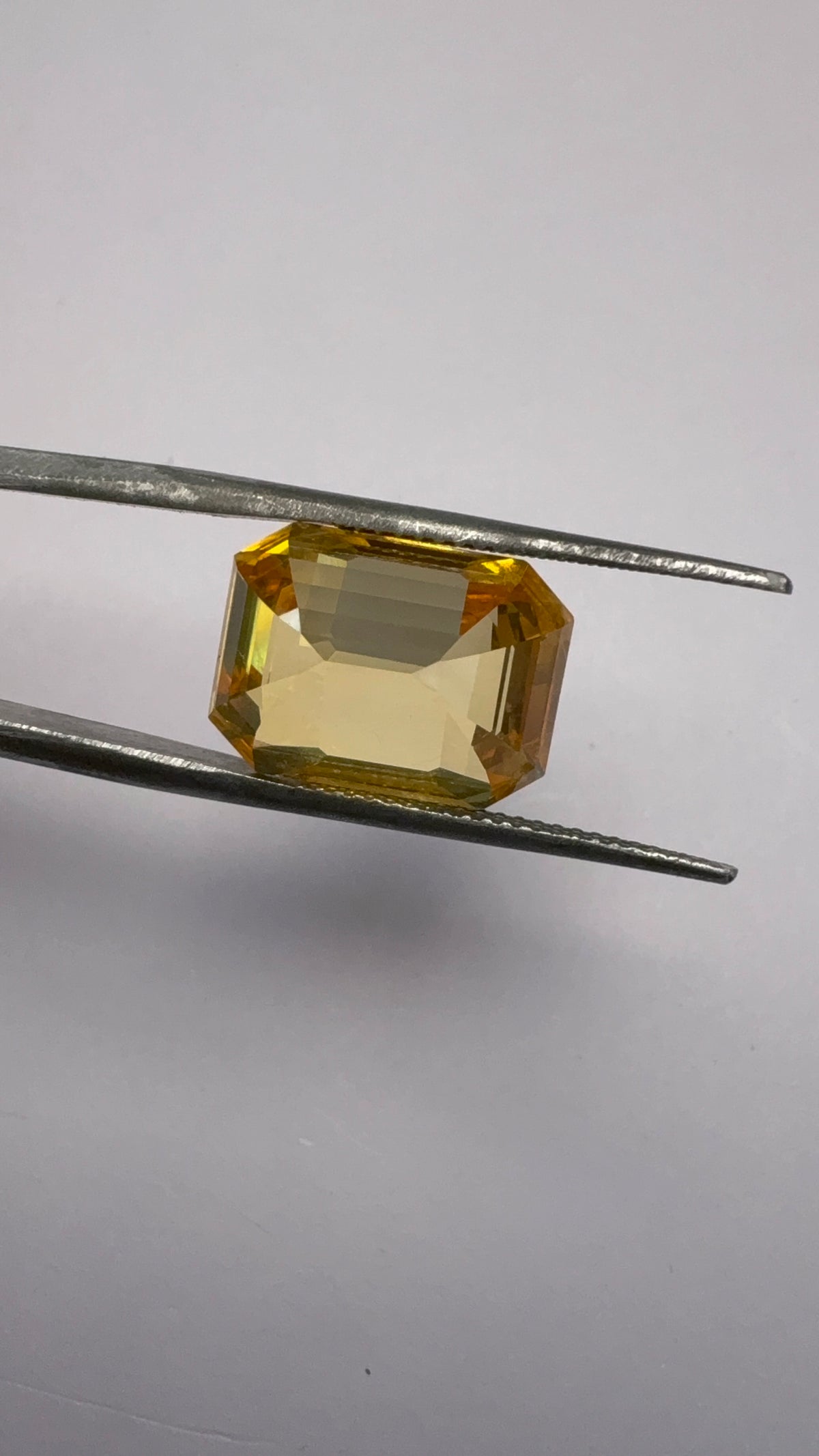 Yellow Sapphire 10.87 carat SYS-47 reverse view
