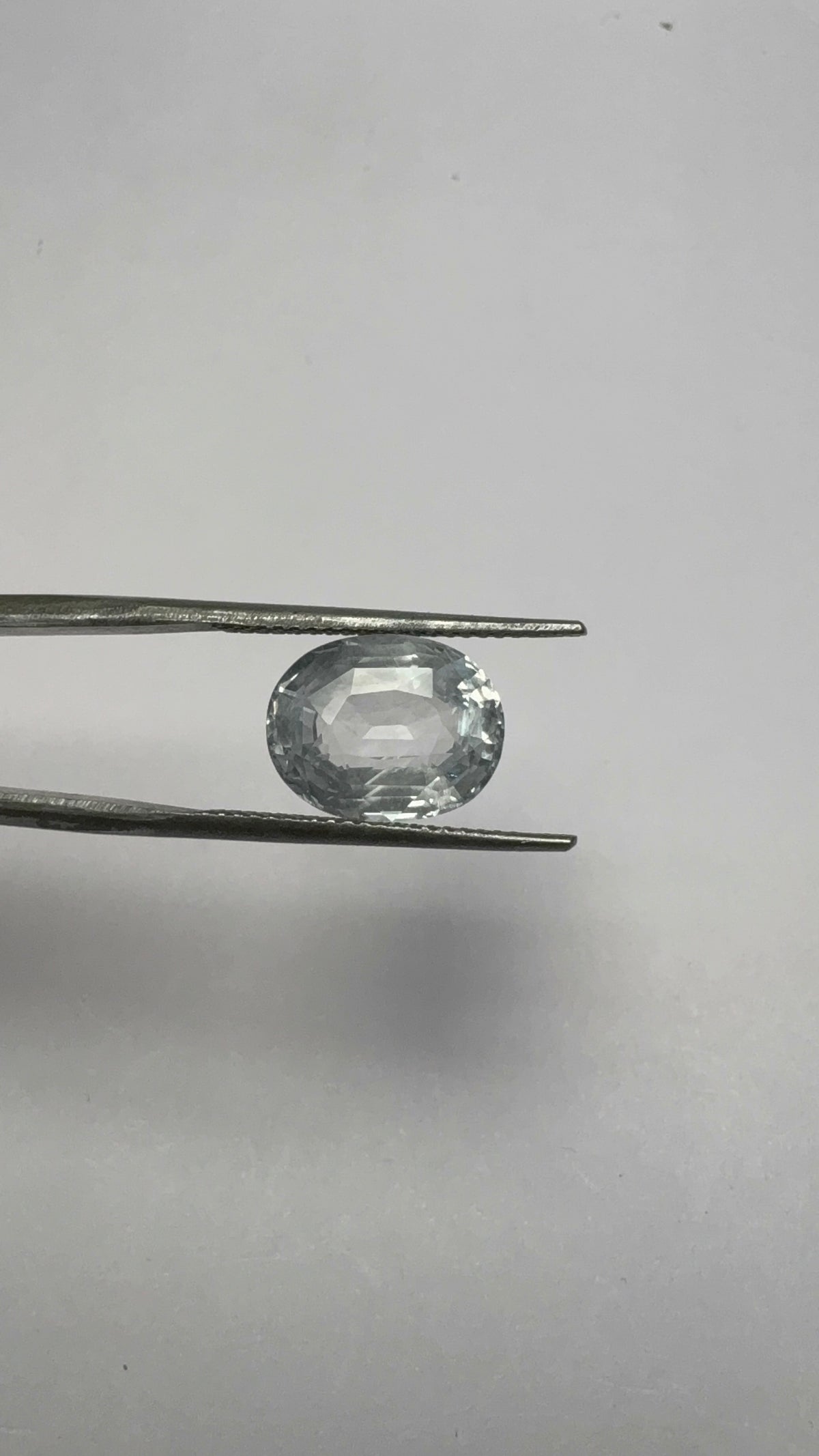 White Sapphire 5.37 carat WS-16 angled view