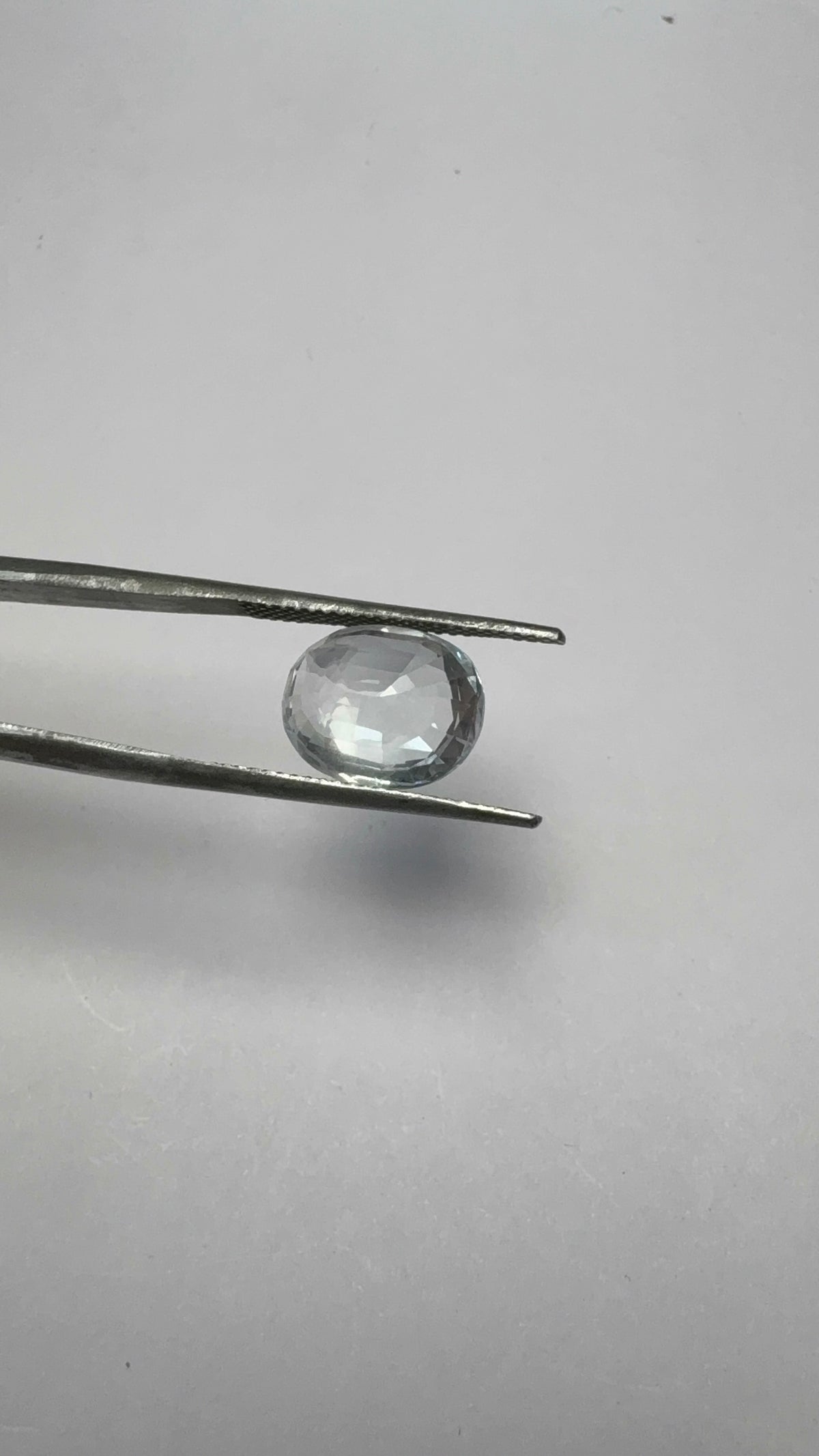 White Sapphire 5.37 carat WS-16 reverse view