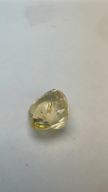 Yellow Sapphire 3.17 carat YSR-12 front view