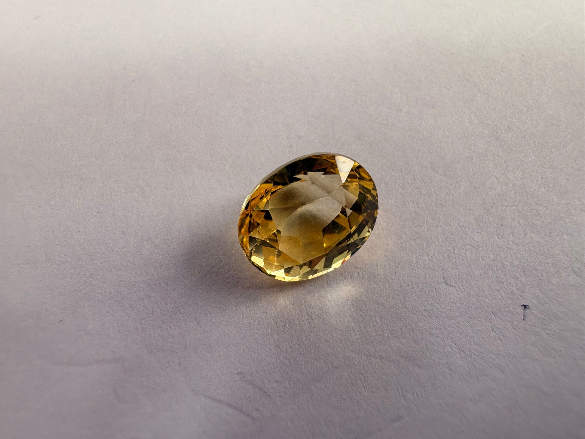 Yellow Sapphire 2.92 carat YSR-120 angled view