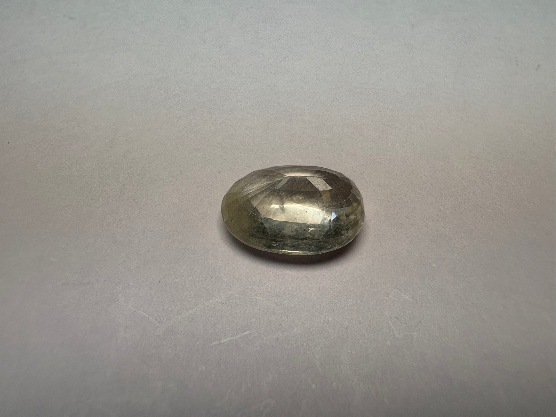 Yellow Sapphire 7.84 carat YSR-124 alternate face-up view