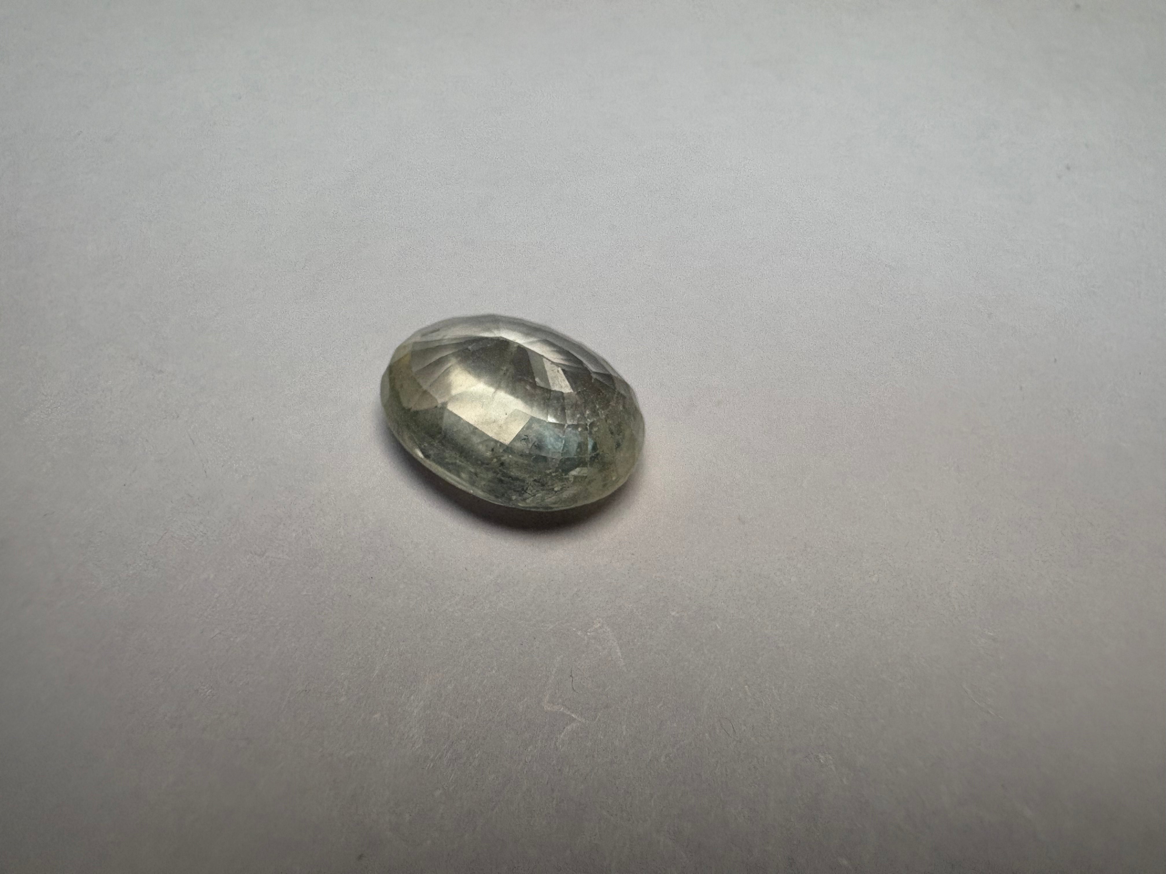 Yellow Sapphire 7.84 carat YSR-124 angled view