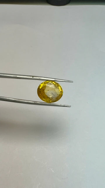 Yellow Sapphire 9.12 carat YSR-132 front view