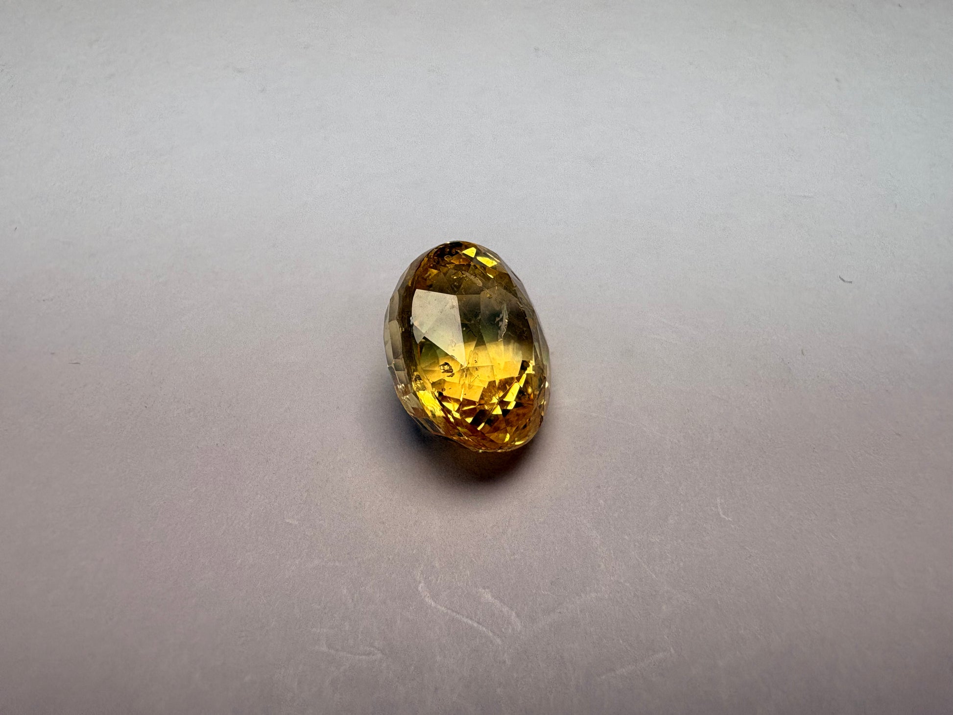 Yellow Sapphire 9.12 carat YSR-132 angled view