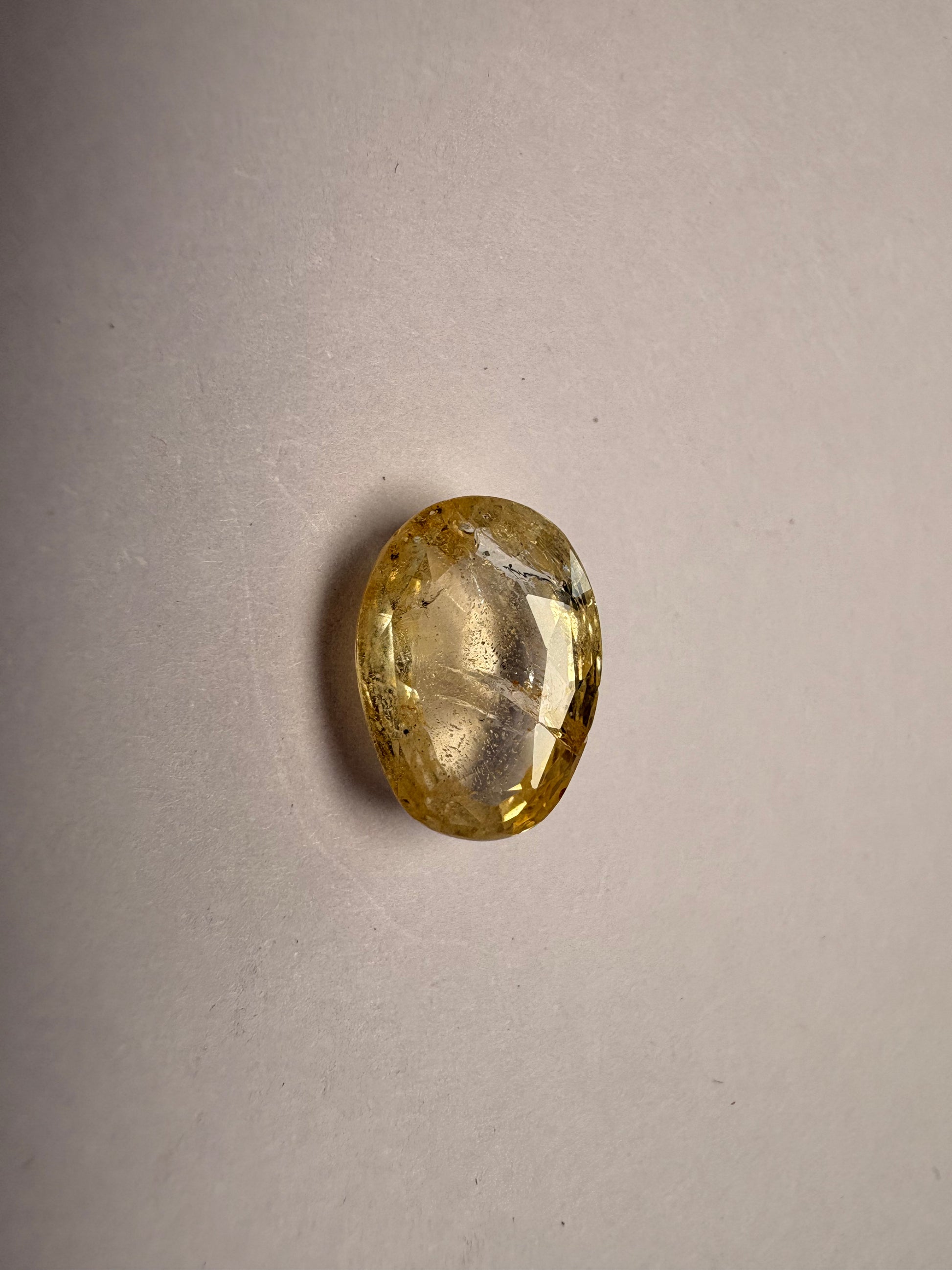 Yellow Sapphire 5.05 carat YSR-163 alternate face-up view