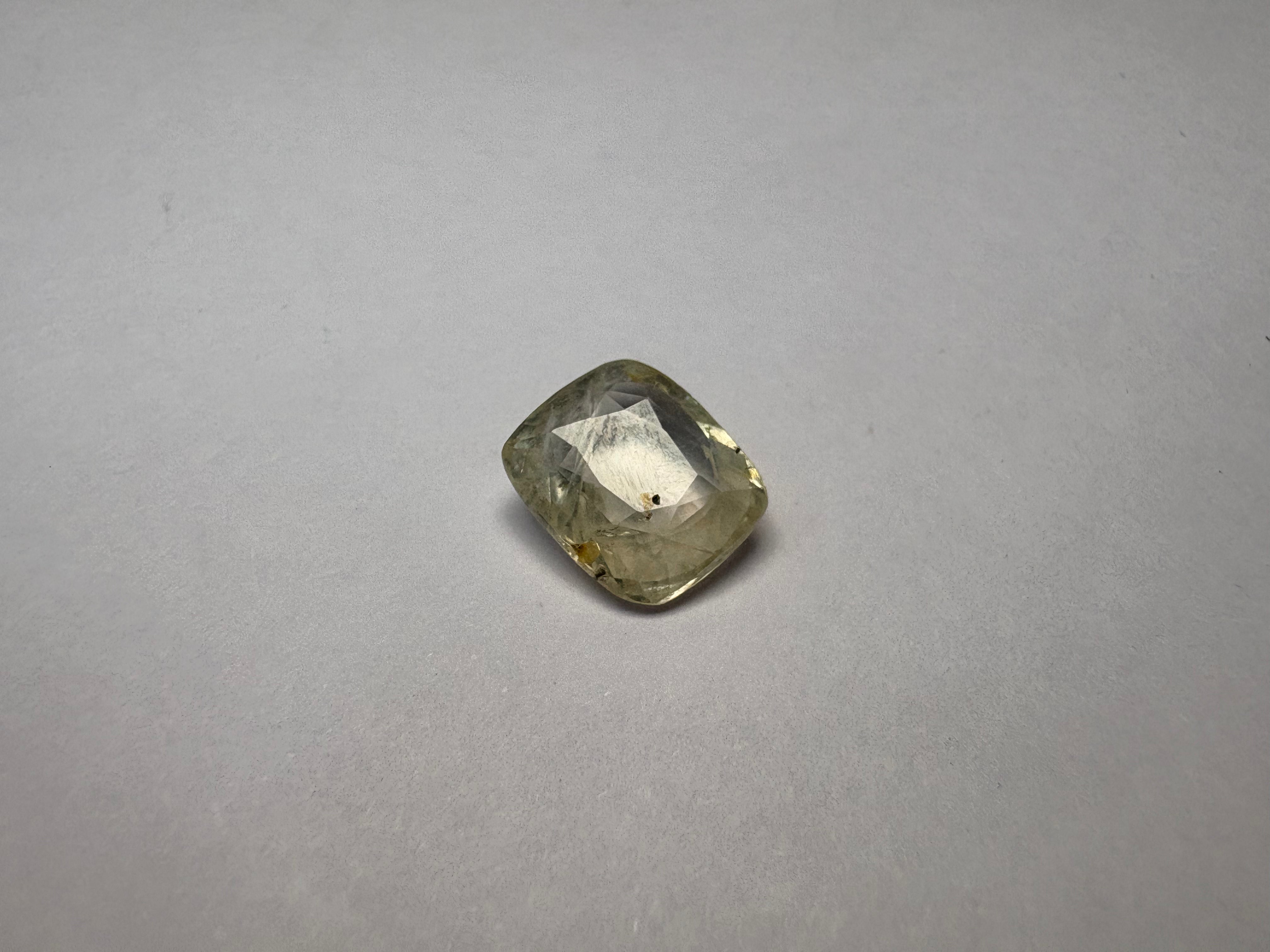 Yellow Sapphire 5.33 carat YSR-166 alternate face-up view