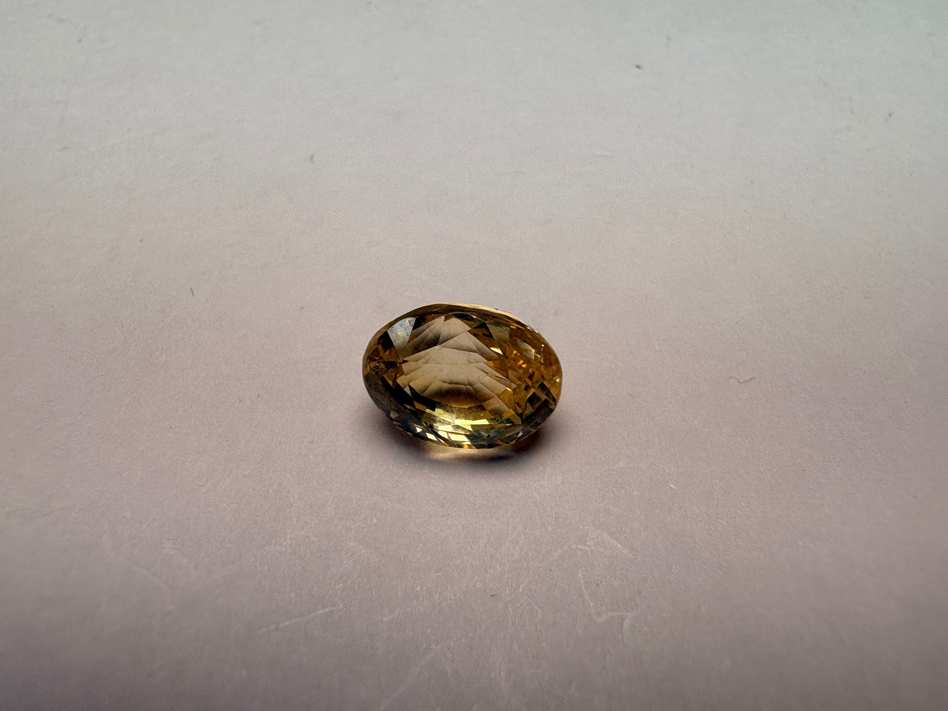 Yellow Sapphire 5.07 carat YSR-187 alternate face-up view