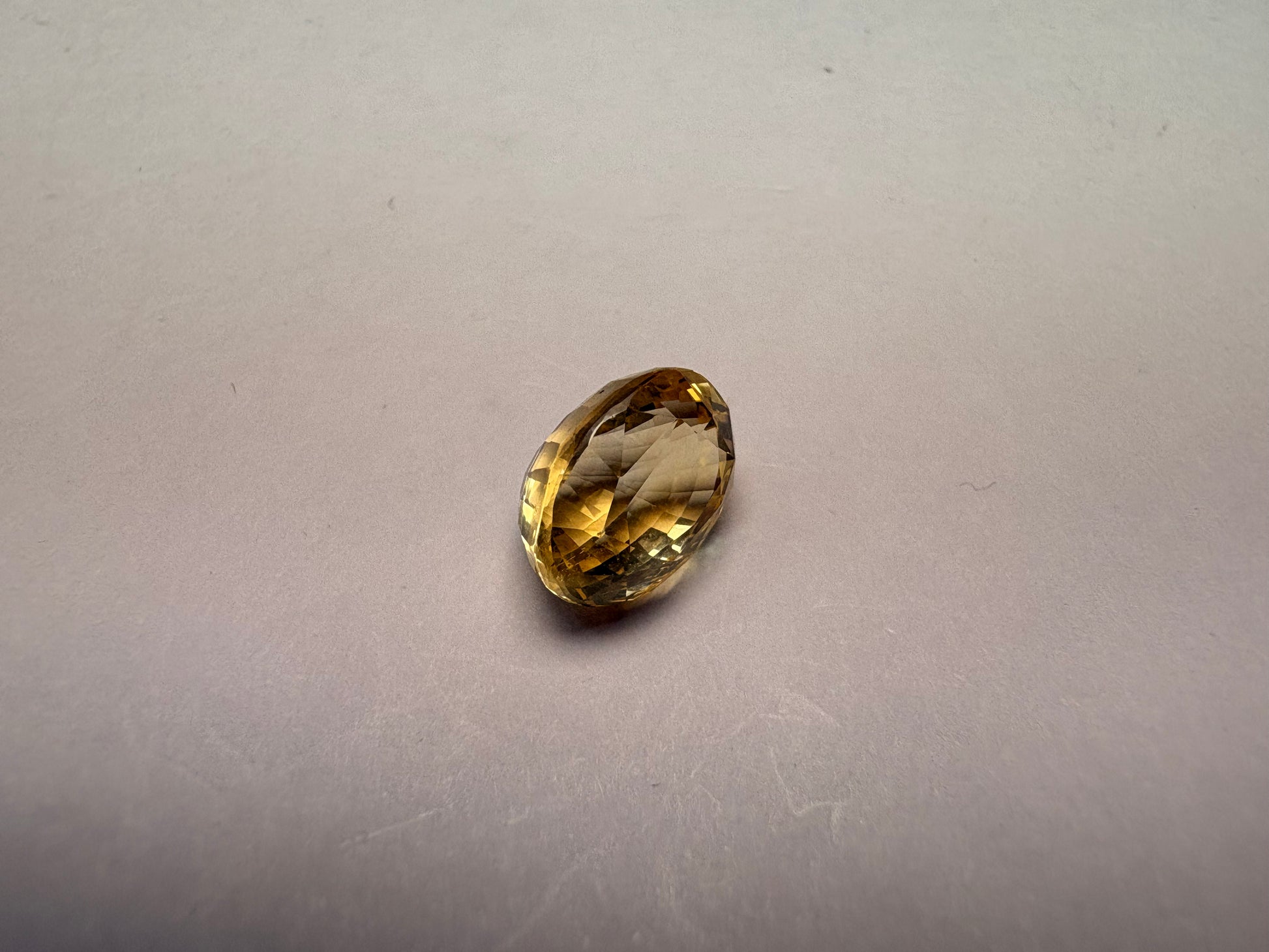 Yellow Sapphire 5.07 carat YSR-187 angled view