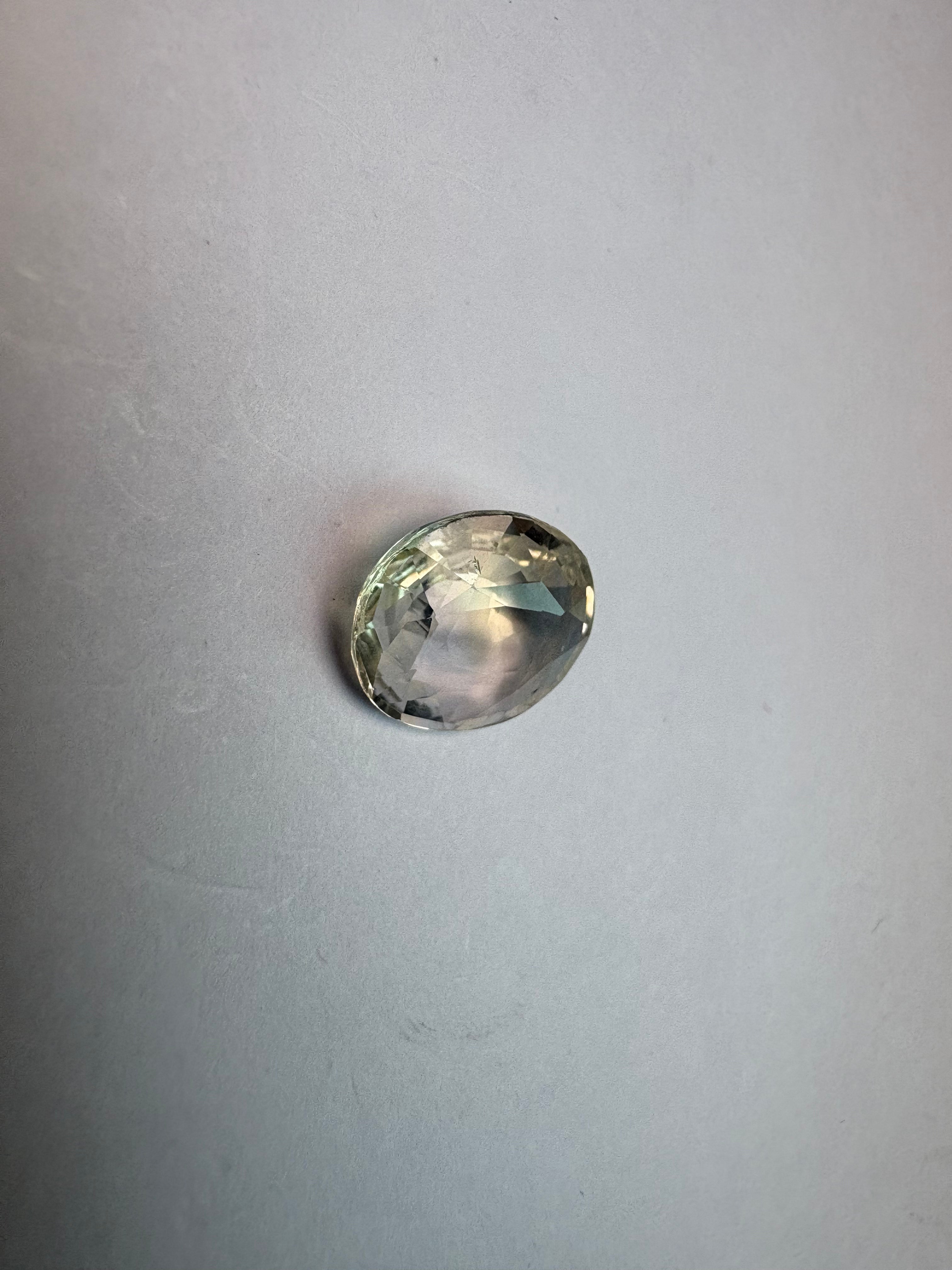 Yellow Sapphire 3.21 carat YSR-209 alternate face-up view