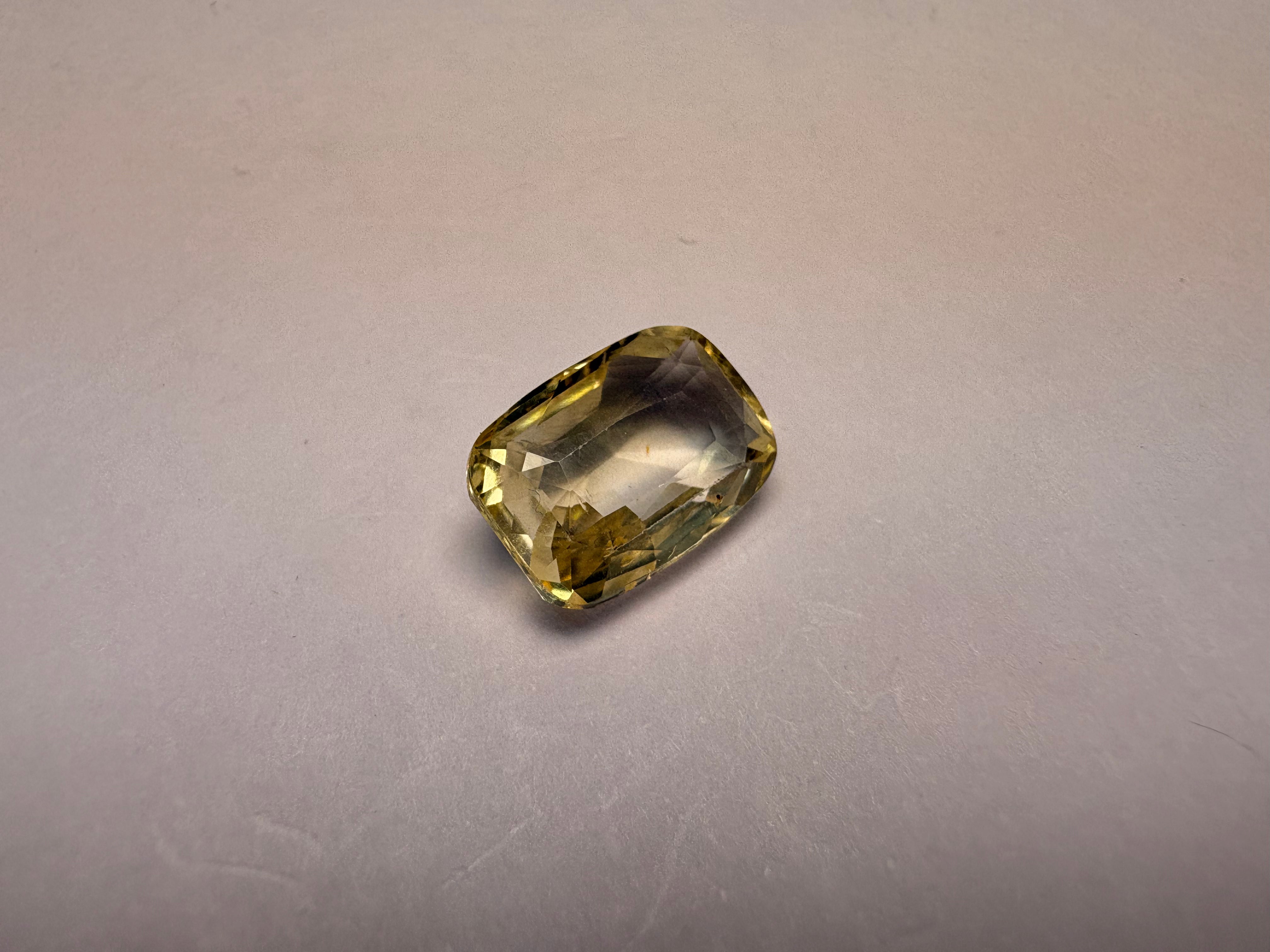 Yellow Sapphire 5.22 carat YSR-226 angled view