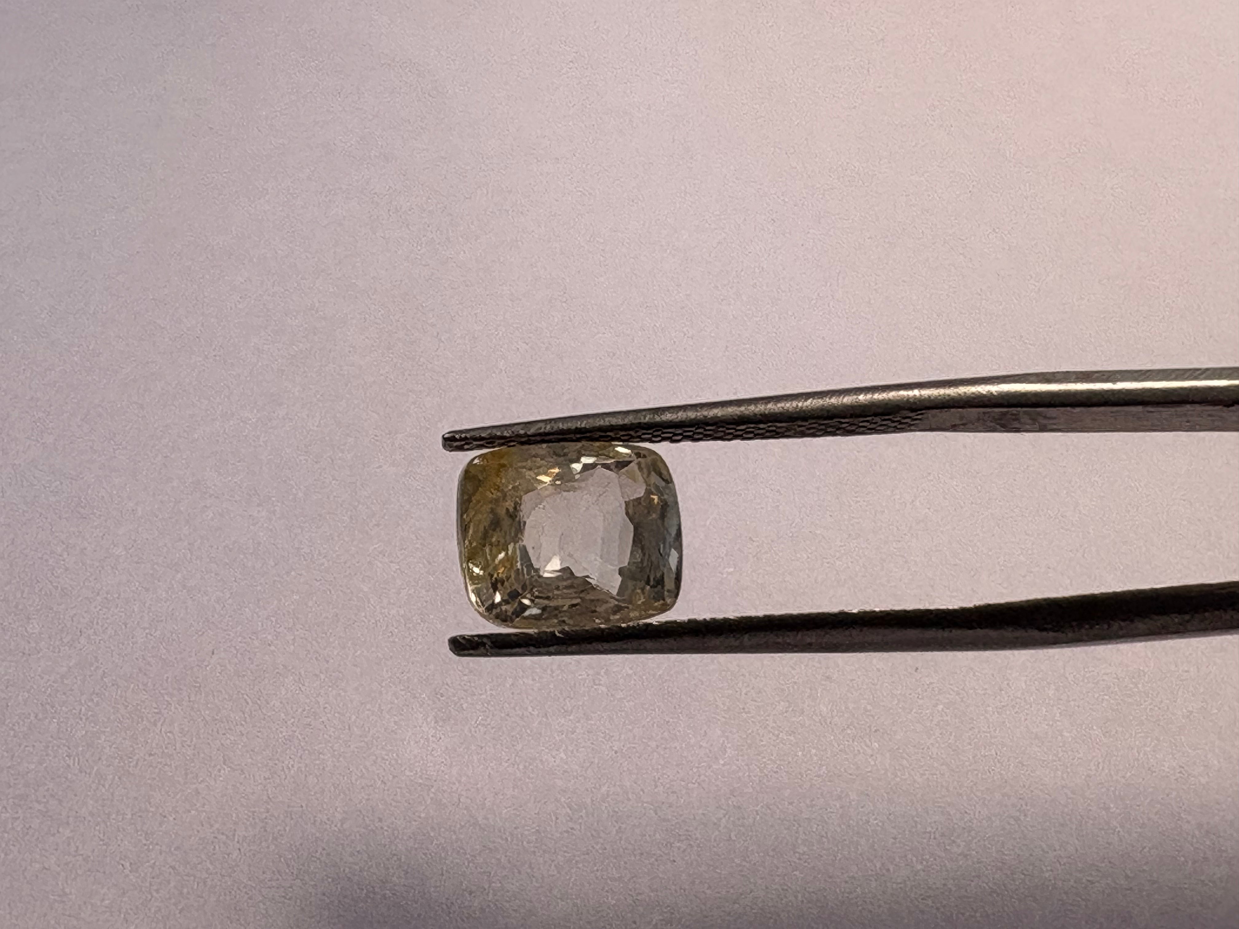 Yellow Sapphire 3.05 carat YSR-230 reverse view