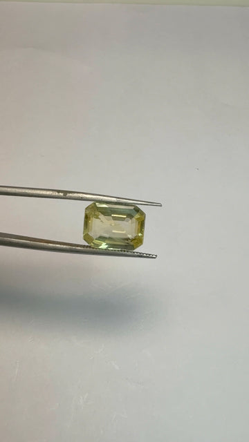 Yellow Sapphire 5.14 carat YSR-245 front view