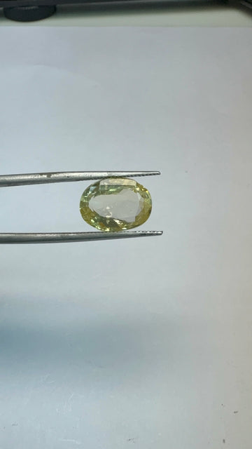 Yellow Sapphire 5.53 carat YSR-256 front view