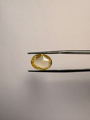 Yellow Sapphire 6.00 carat YSR-257 front view