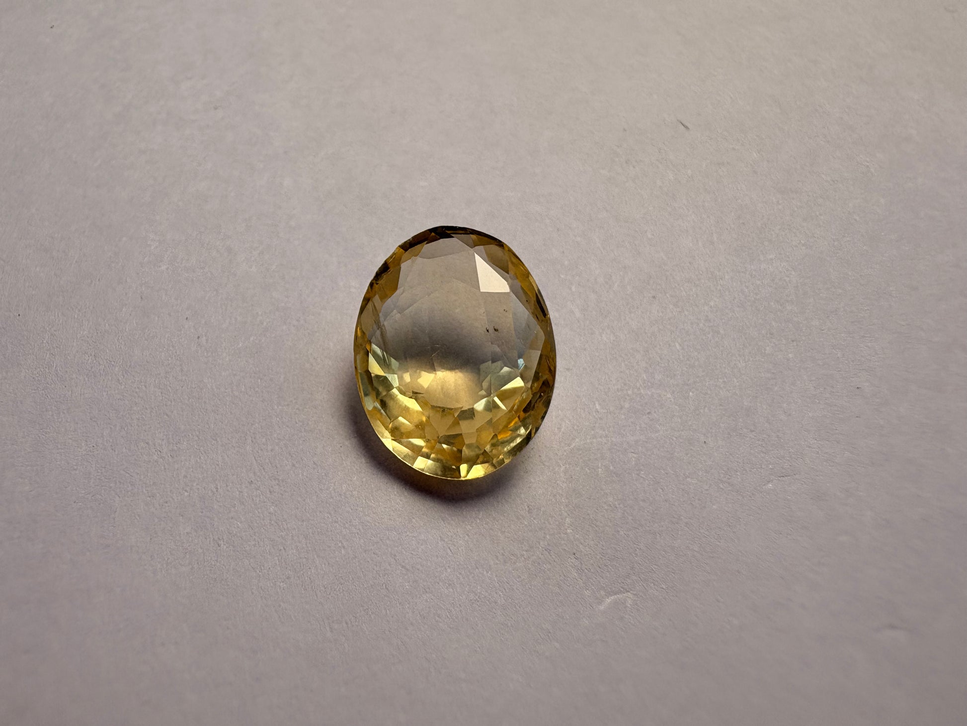 Yellow Sapphire 6.00 carat YSR-257 alternate face-up view
