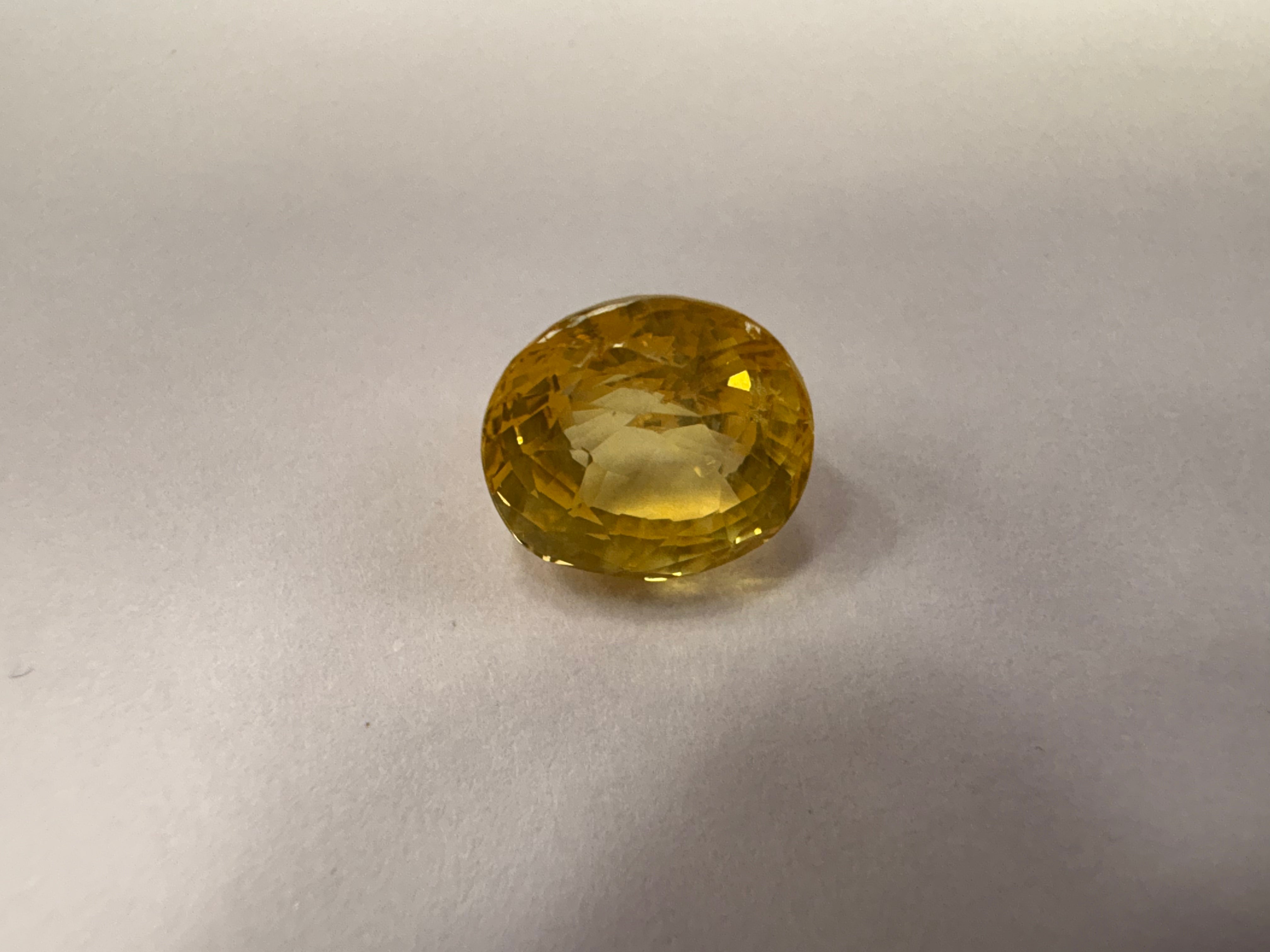 Yellow Sapphire 5.27 carat YSR-261 alternate face-up view