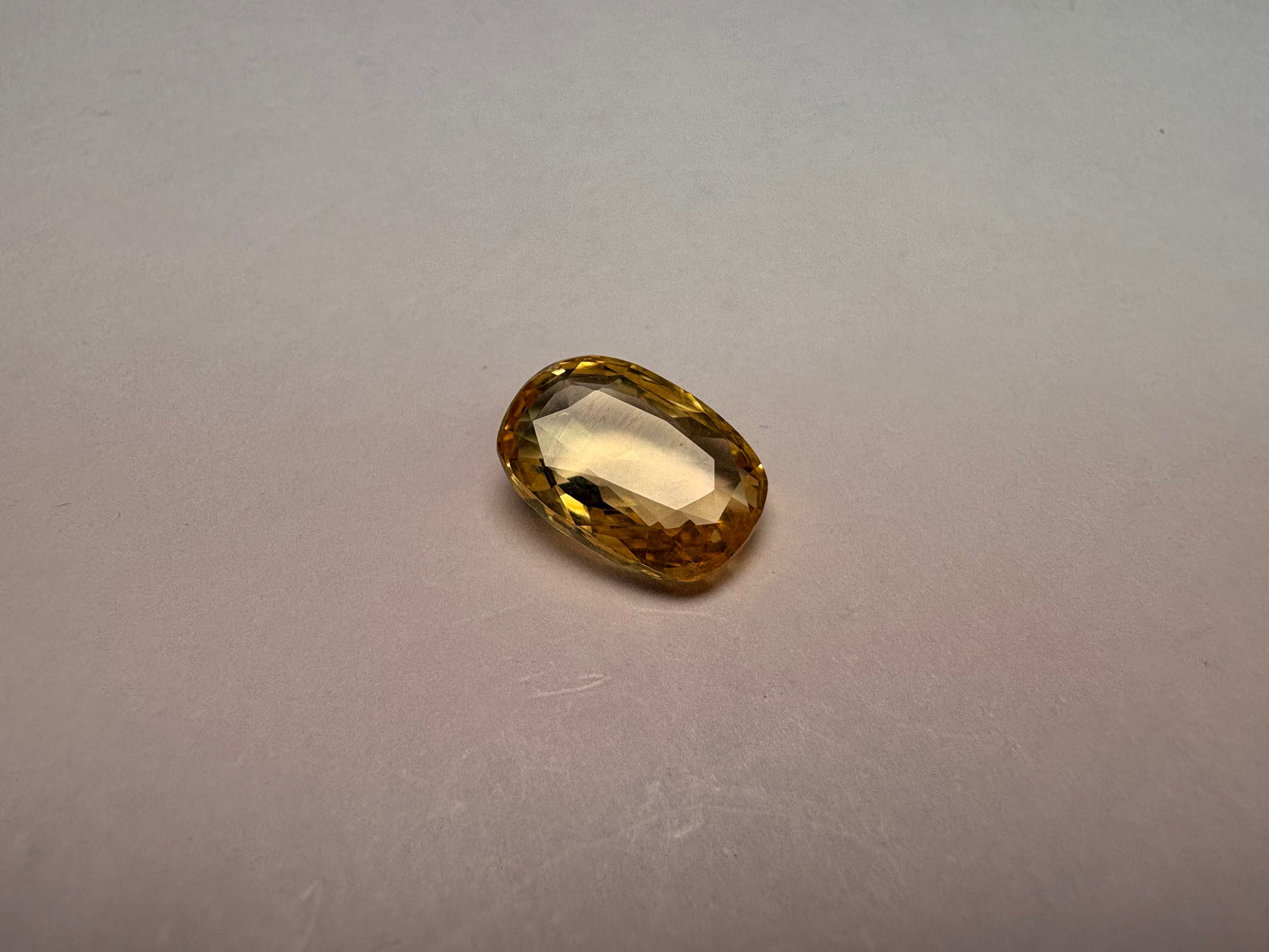 Yellow Sapphire 4.80 carat YSR-277 angled view