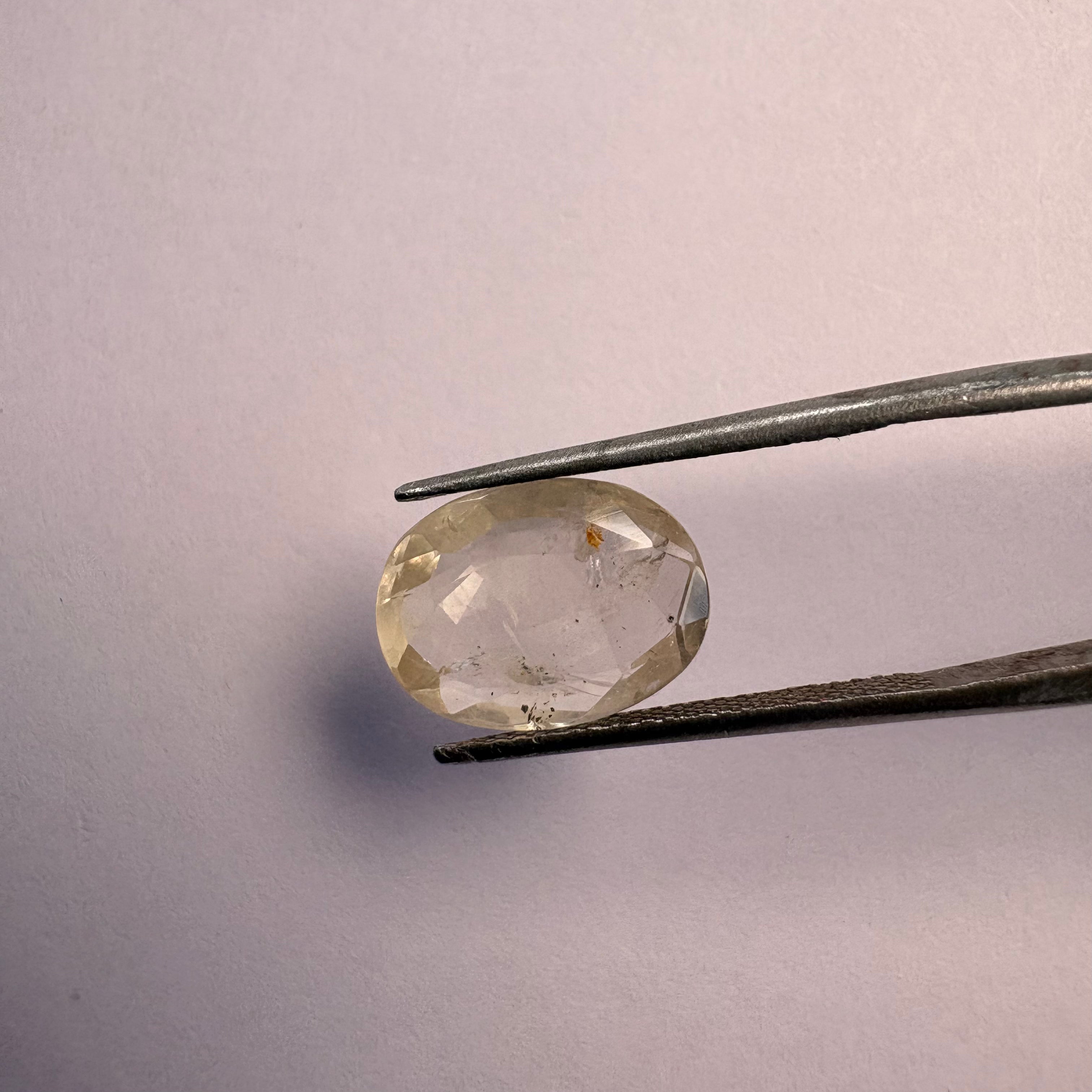 Yellow Sapphire 5.33 carat YSR-292 angled view